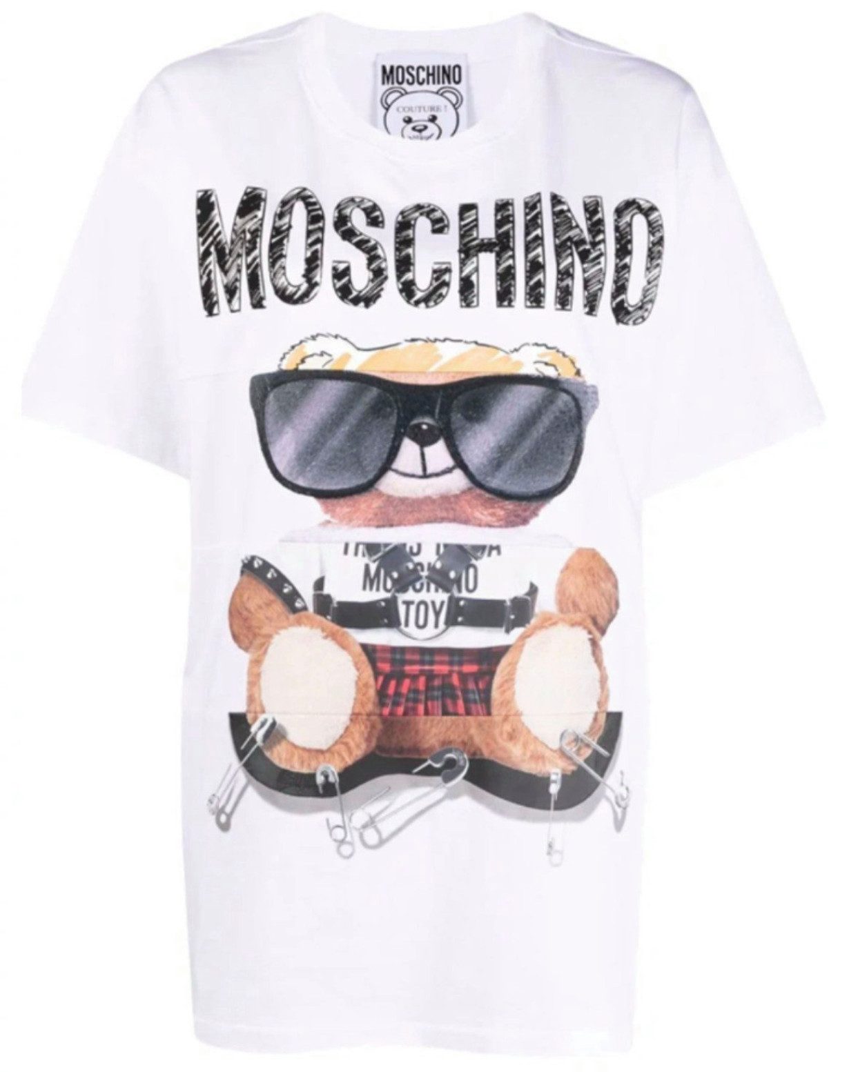 Moschino T-Shirt Couture Teddy Bear Oversize Loose Fit Teddybär Top günstig online kaufen