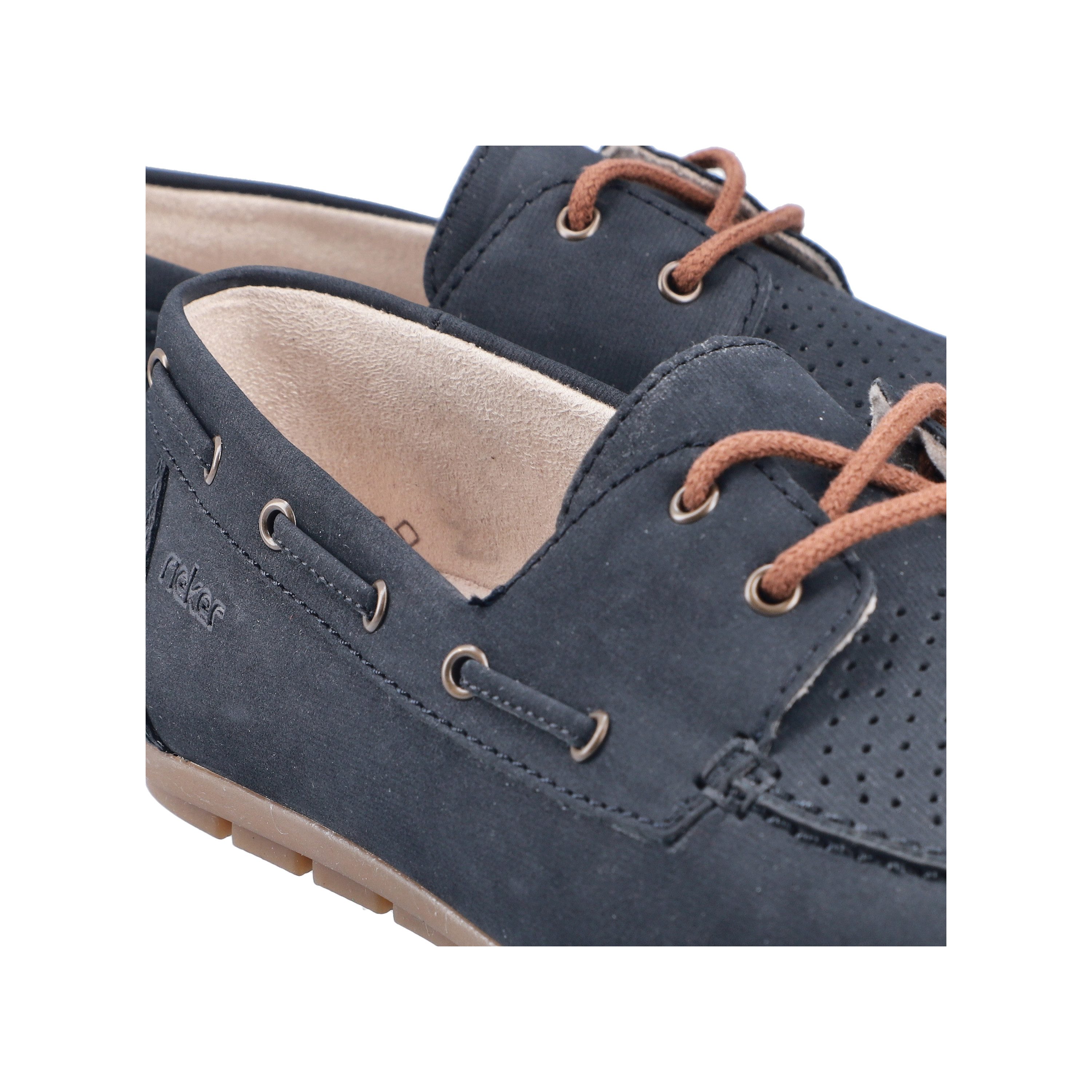 Rieker Bootsschuh Mokassin, Schnürschuh, Halbschuh mit weicher Innensohle