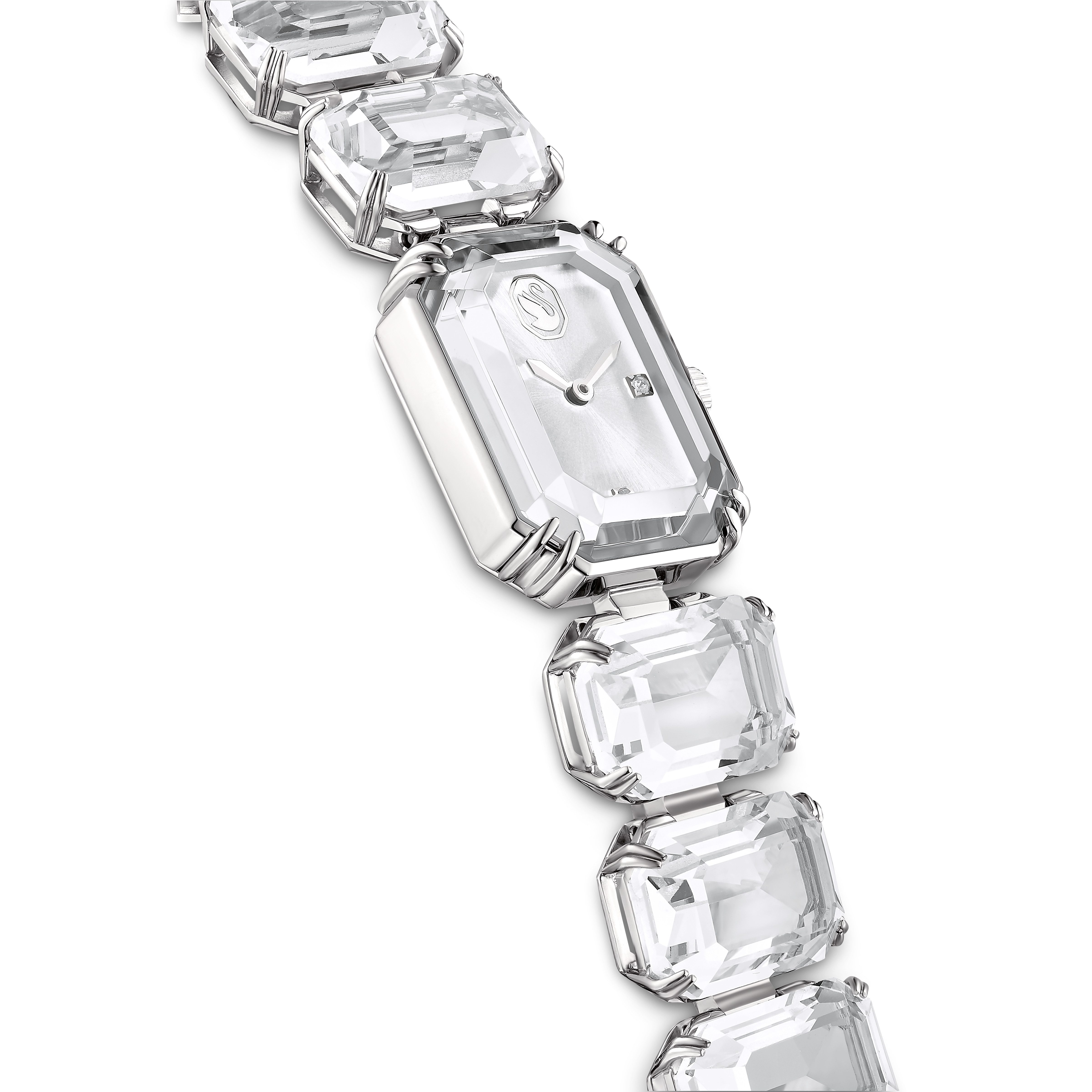 Swarovski Quarzuhr MILLENIA 5729182, Armbanduhr, Damenuhr, Edelstahlarmband, analog, Swarovski®-Kristalle