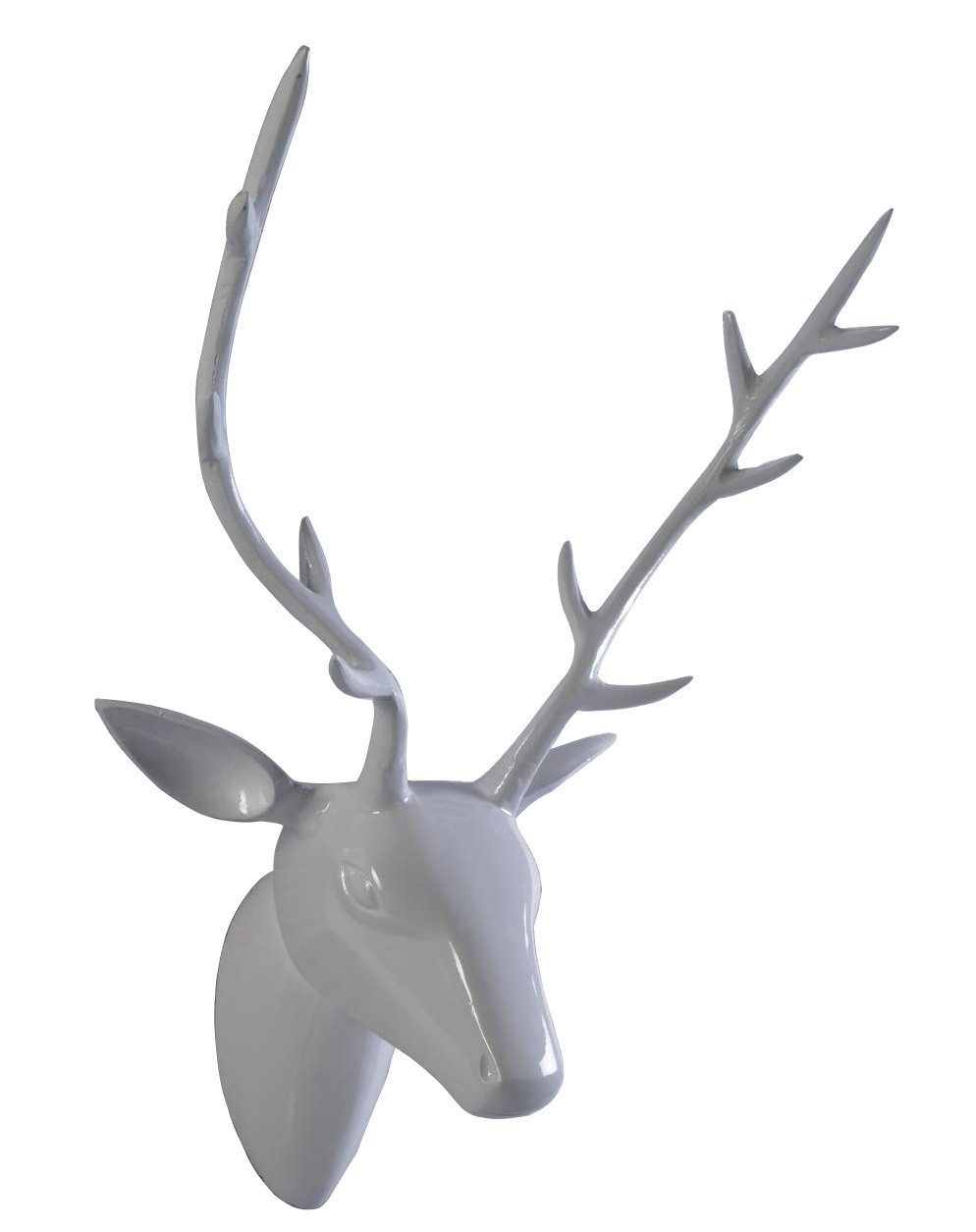ARTRA Dekogeweih Deko Geweih Hirschkopf "weiß" Größe: L Wandfigur Hirschgeweih Hirsch (1 St)