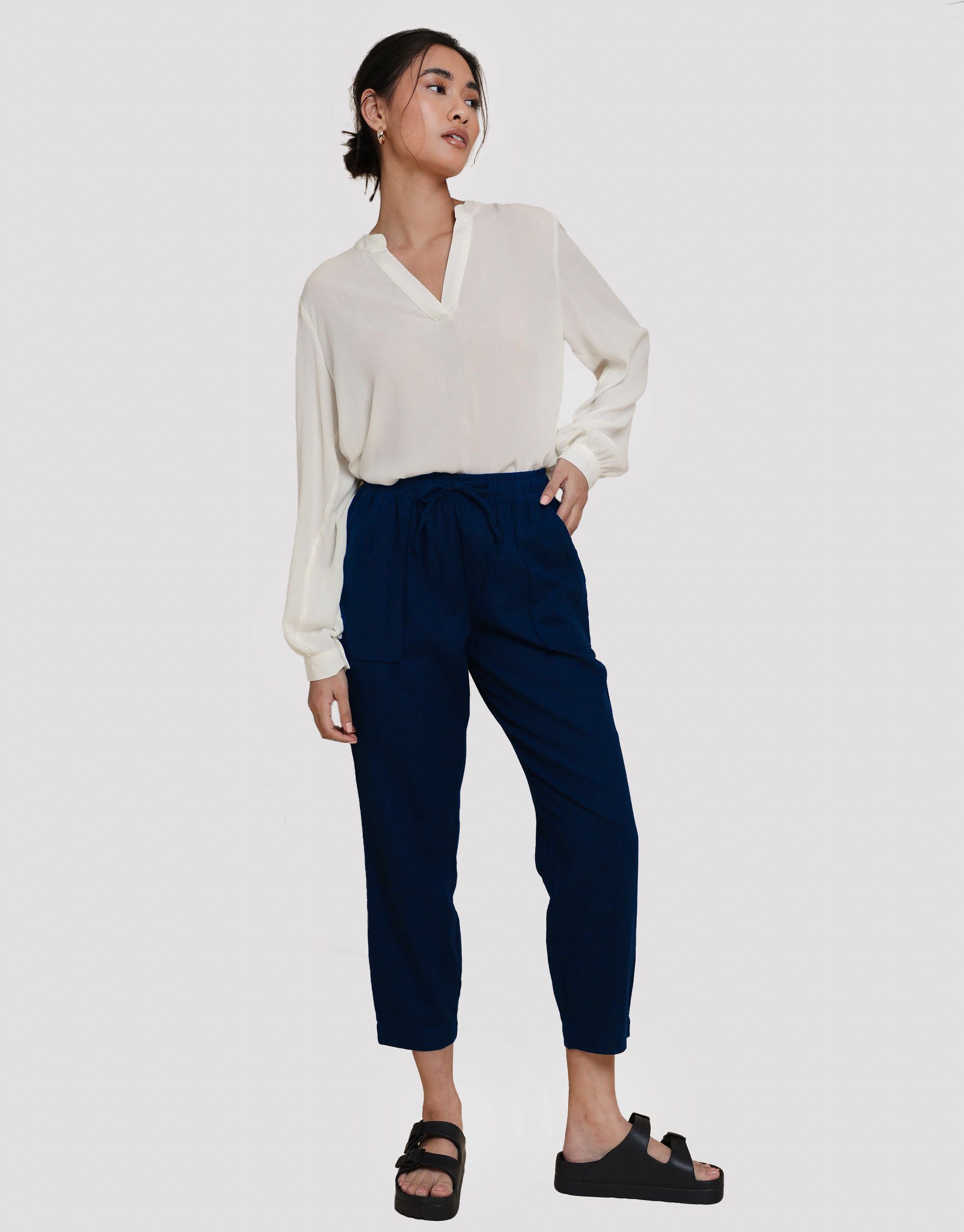 Threadbare Stoffhose THB Rosewood mit zwei großen Taschen