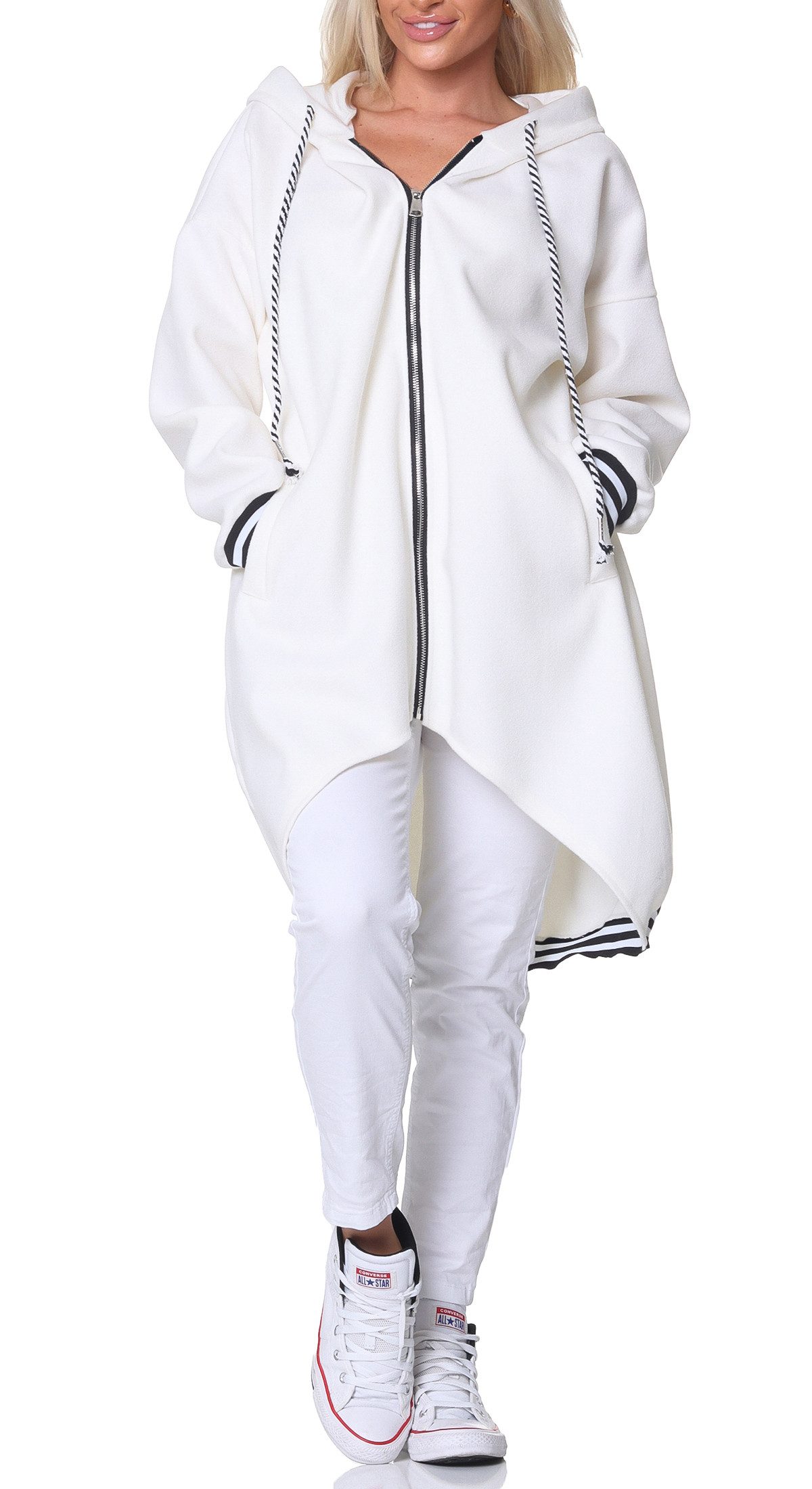 simaranda Kapuzennickijacke Damen Sweatjacke 5410 38-44 günstig online kaufen