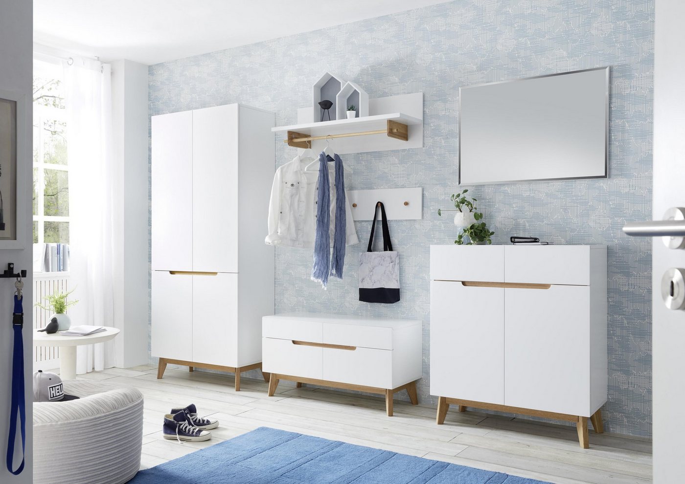 Thumbnail - MCA furniture Wandpaneel aus Holzwerkstoff, Holz in weiß, (BxHxT: 97x15x2 cm)