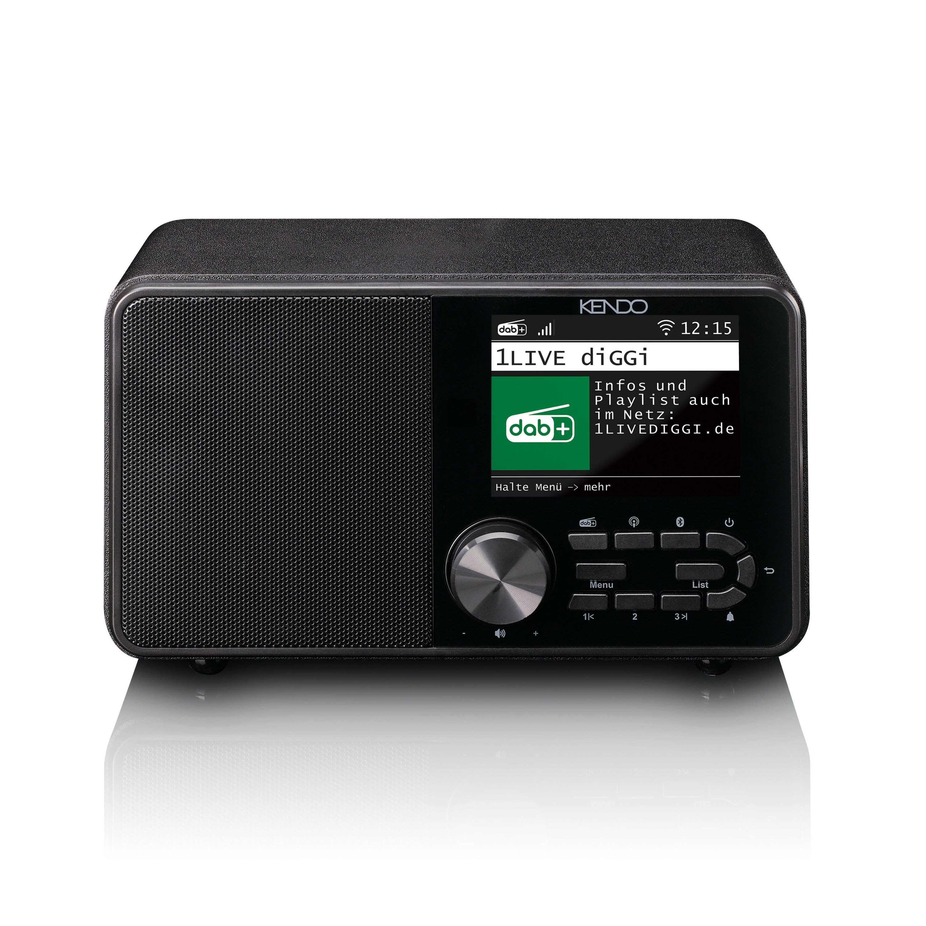 Kendo 25EX Radio (USB Mediaplayer, Bluetooth, Wecker, UKW, 10 Watt, Hotel-Modus)