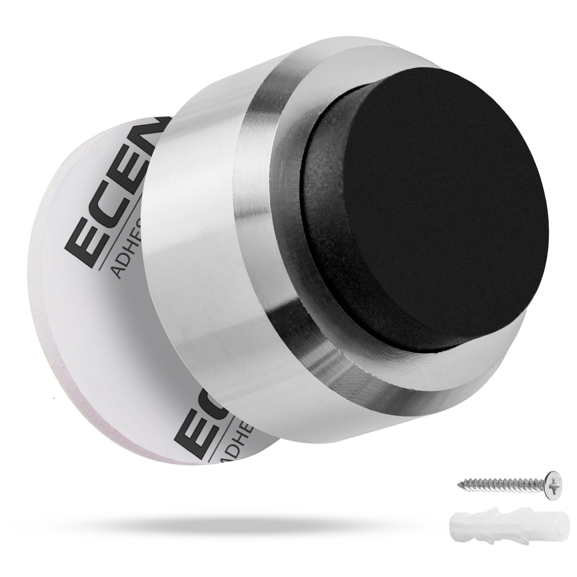 ECENCE Wandtürstopper Türstopper Wand Edelstahl 1x Wand-Puffer (1 St)