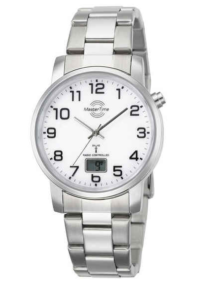 MASTER TIME Funkuhr MTGA10300-12M, Armbanduhr, Quarzuhr, Herrenuhr, Datum, Langzeitbatterie