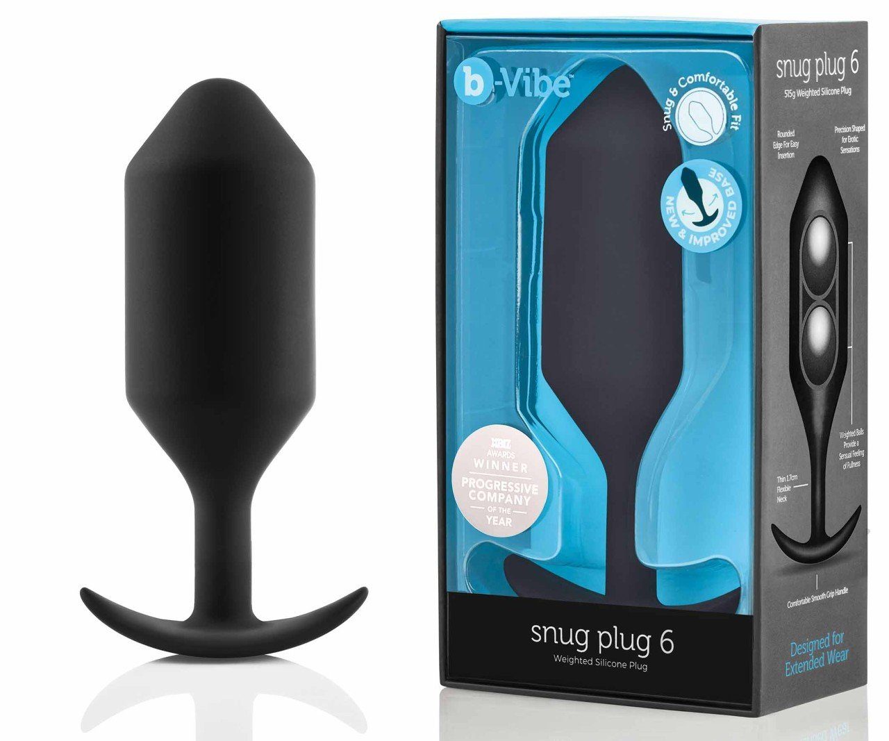 b-Vibe Analplug b Vibe Snug Plug Black - 6