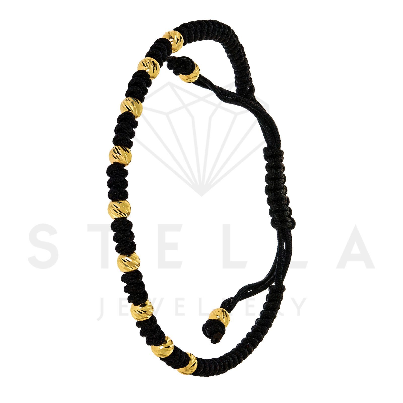 Stella-Jewellery Goldarmband Geflochten Armband mit 585er Gelbgold Kugel (i günstig online kaufen