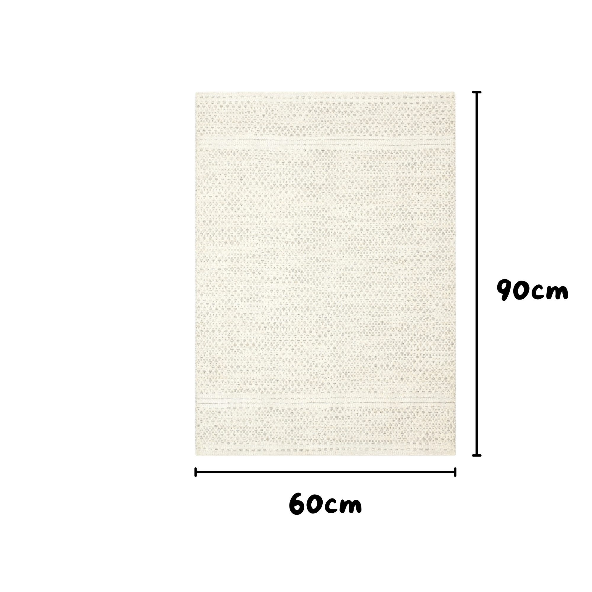 Wohnando Teppich MY-RUG Teppich Nordic Wool,90x60,Natur-Weiß aus Wolle&Baum günstig online kaufen