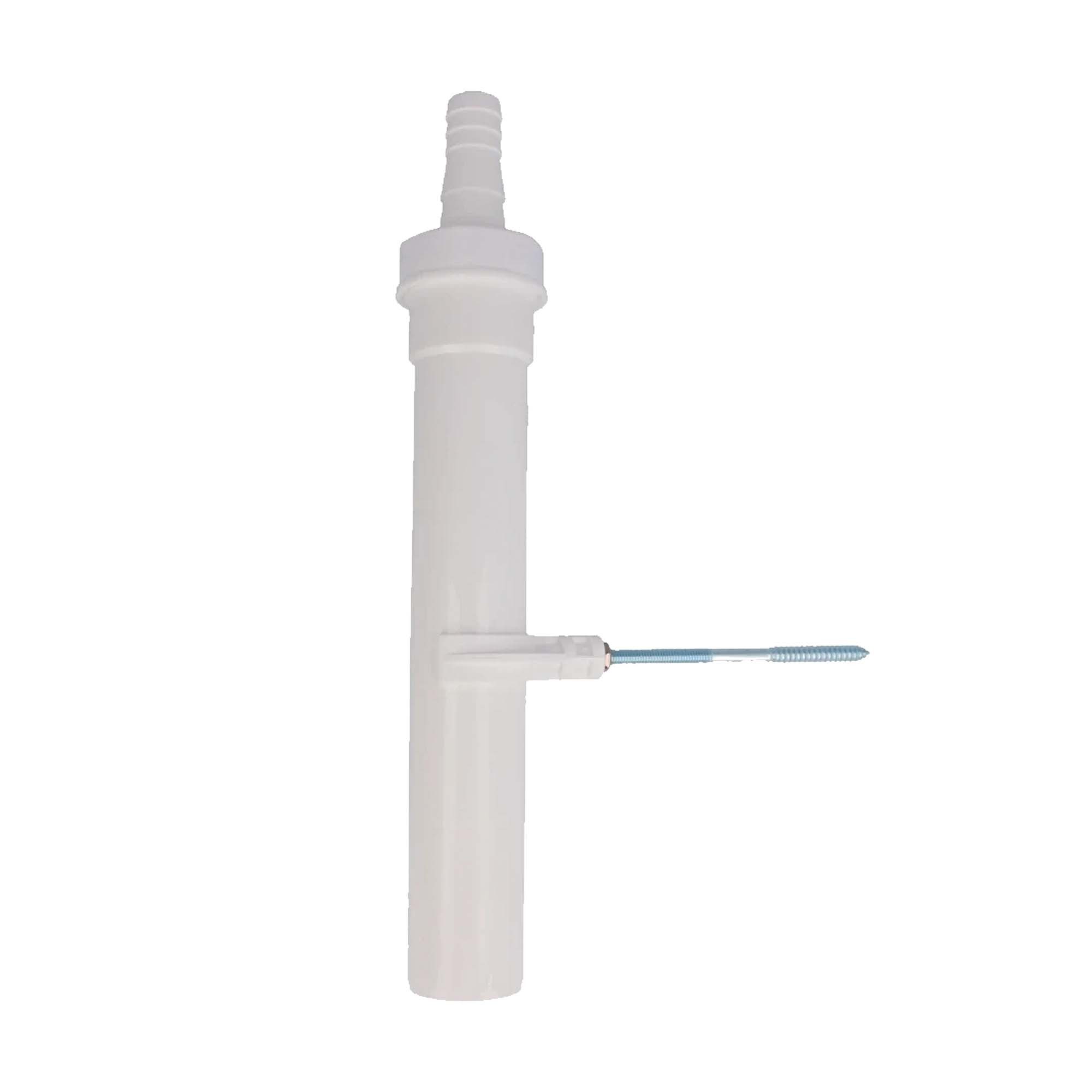 tecuro Siphon Tauchrohr Ø 40 mm mit Geräteanschluss und Wandbefestigung