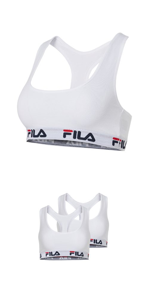 Fila Bustier WOMAN BUSTIER (2er Pack) ohne Polsterung und ohne Bügel, Racerbackrücken