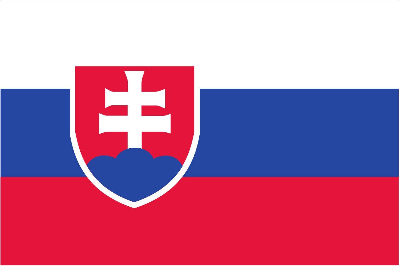 Querformat 160 Flagge Slowakei g/m² flaggenmeer