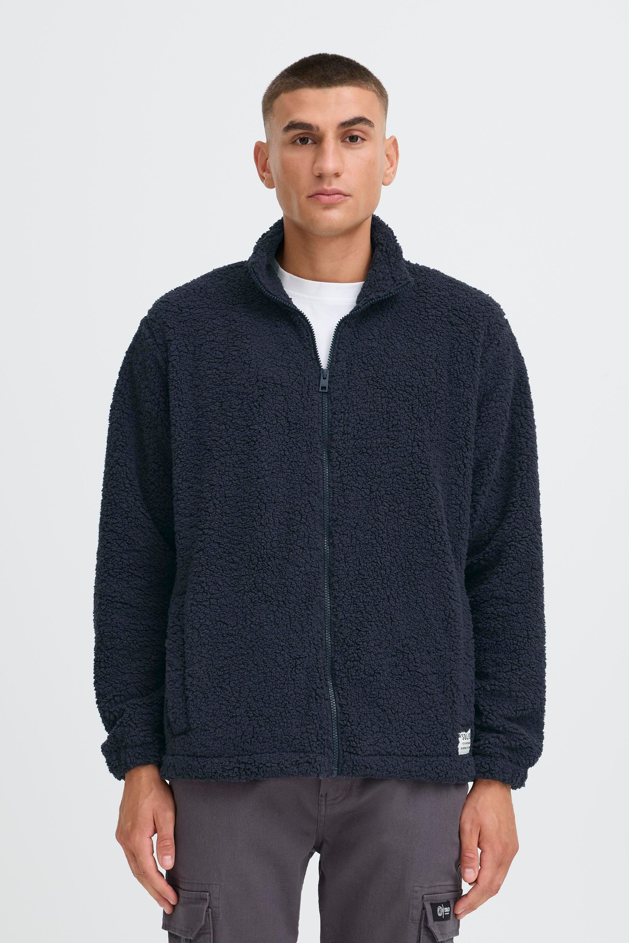 !Solid Trainingsjacke SDPetar Modische Zip-Jacke mit Label