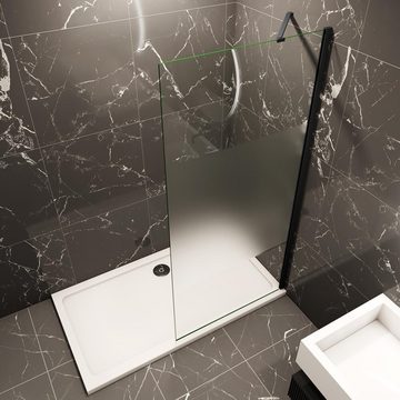 duschspa Duschwand Duschkabine 200cm Walk in Dusche Duschtrennwand Glaswand, Einscheibensicherheitsglas, Sicherheitsglas, (Set), Glas