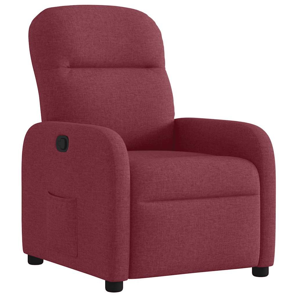 vidaXL Sessel Relaxsessel Weinrot Stoff (1-St) günstig online kaufen