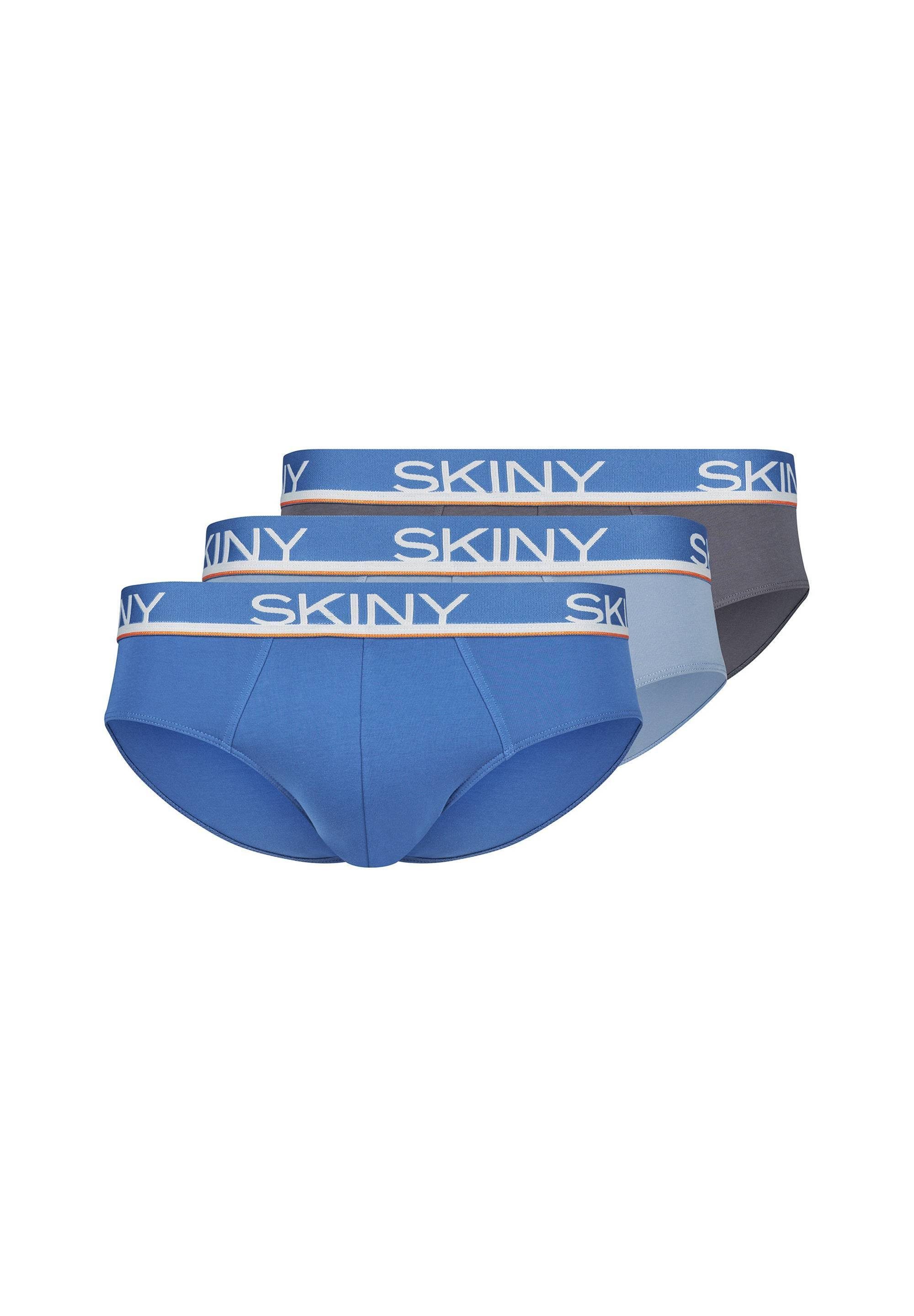 Skiny Slip Herren Slips 3er Pack - Brasil Briefs, Unterwäsche