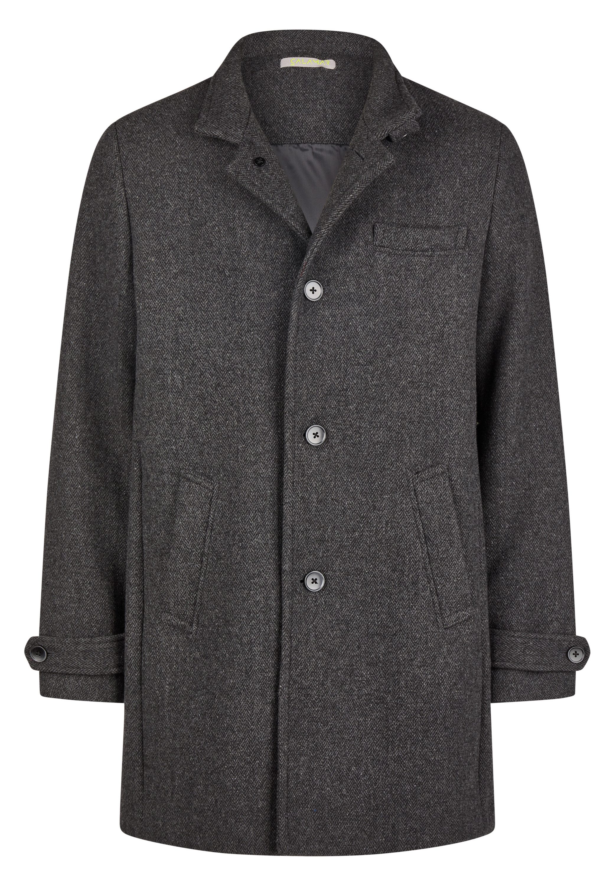 Calamar Wollmantel Klassischer Wollmantel Twill