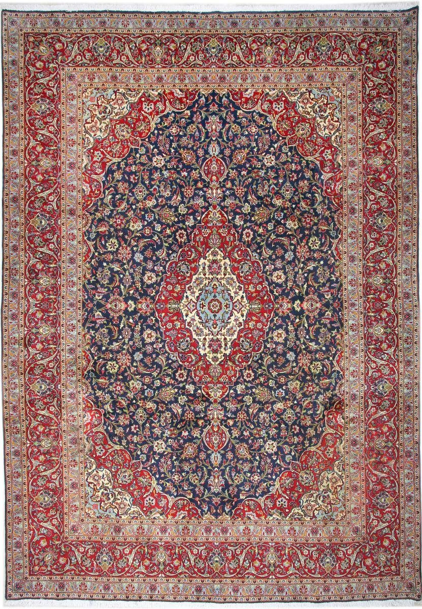 Orientteppich Keshan 301x434 Handgeknüpfter Orientteppich / Perserteppich, Nain Trading, rechteckig, Höhe: 12 mm