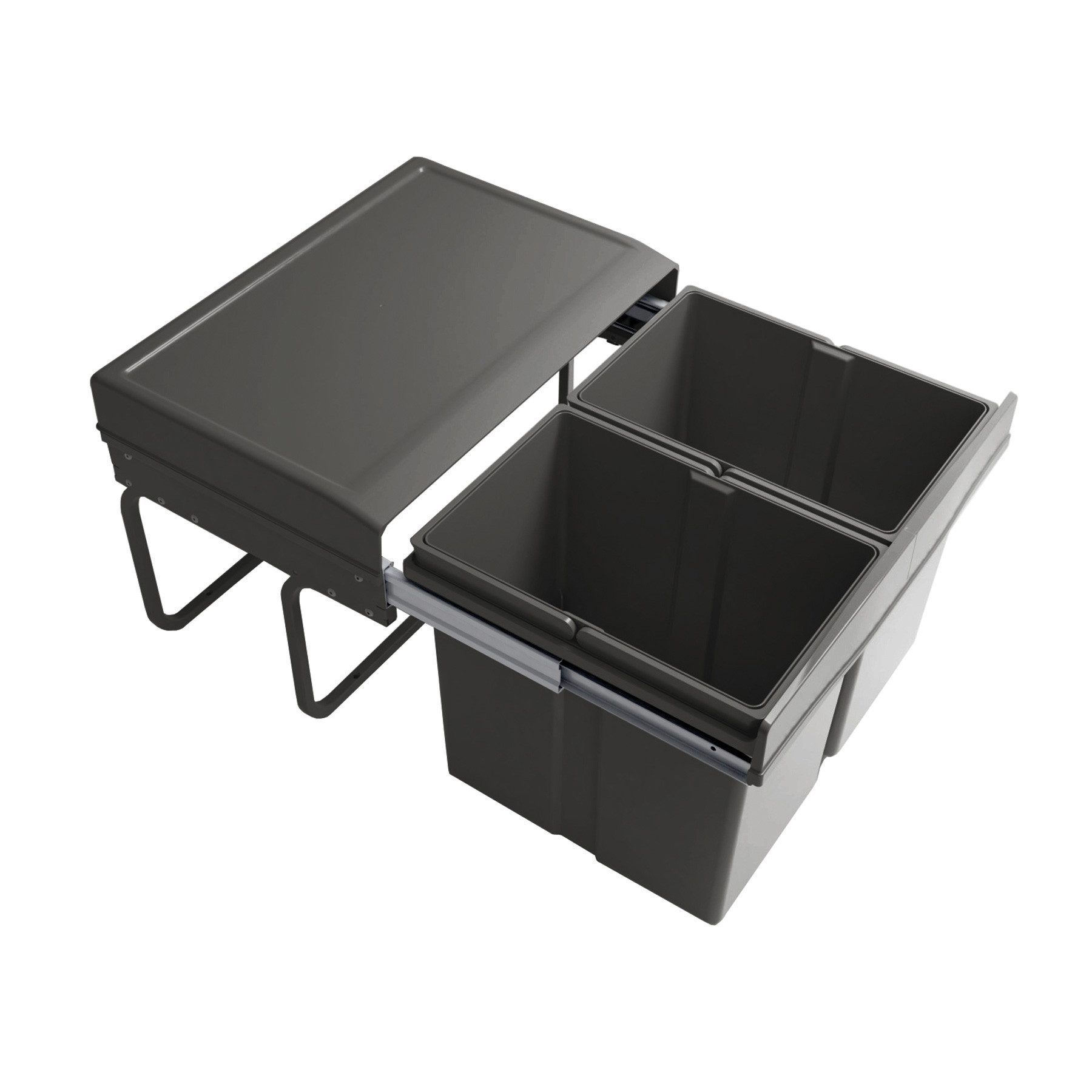 SIEGWERK Einbaumülleimer SIEGWERK - DuoSort 530 2-fach 30l einfache Montage