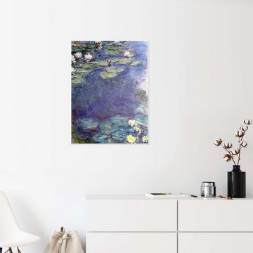 Posterlounge Poster Claude Monet, Seerosen IV, Wohnzimmer Malerei