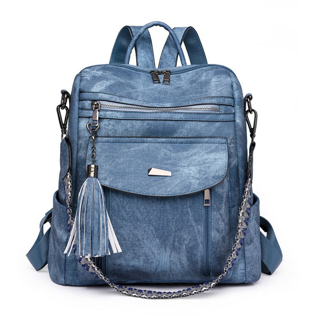 inschimmer Cityrucksack Rucksakck Damen Vintage Cityrucksack Tagesrucksack für Arbeit Schule