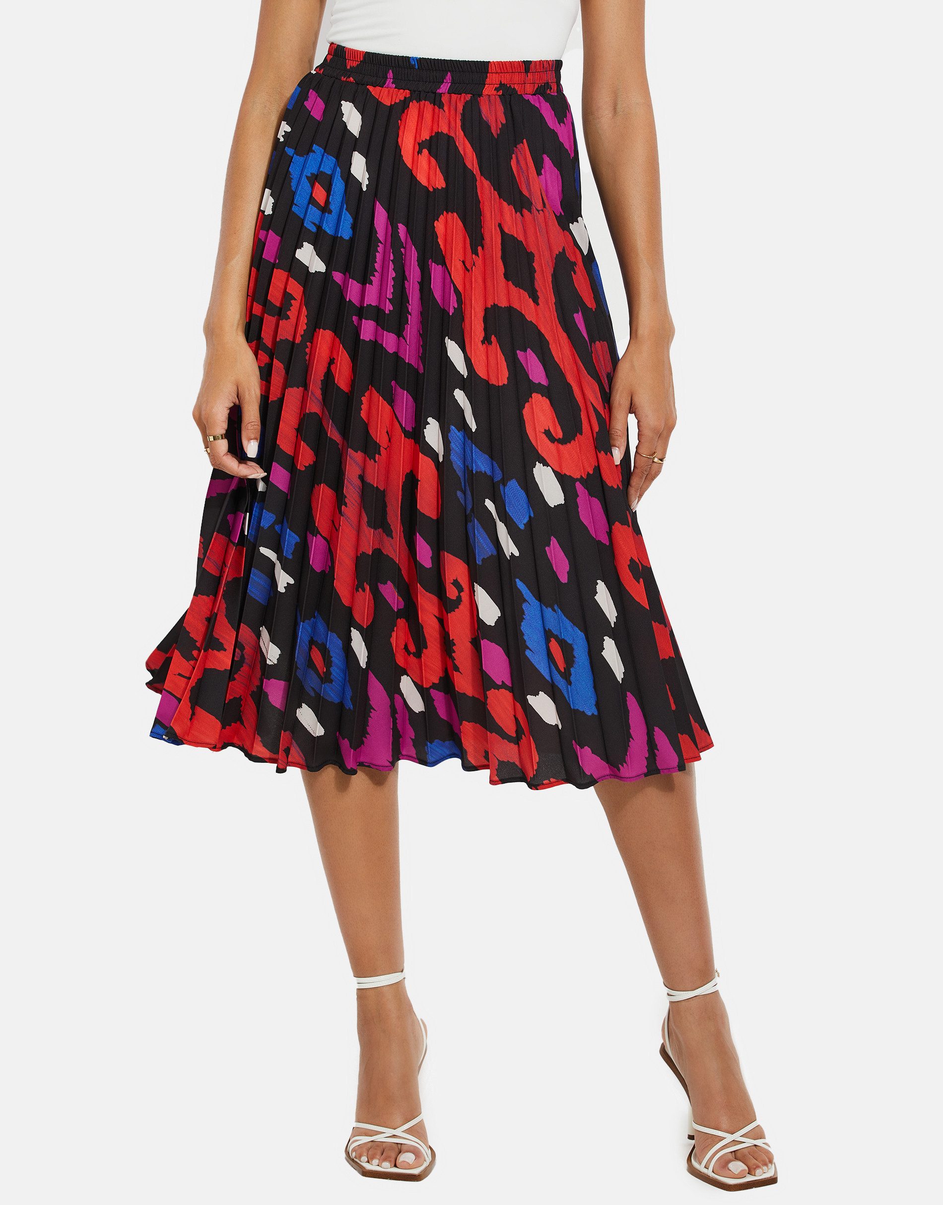 Threadbare Faltenrock mit tollen Prints