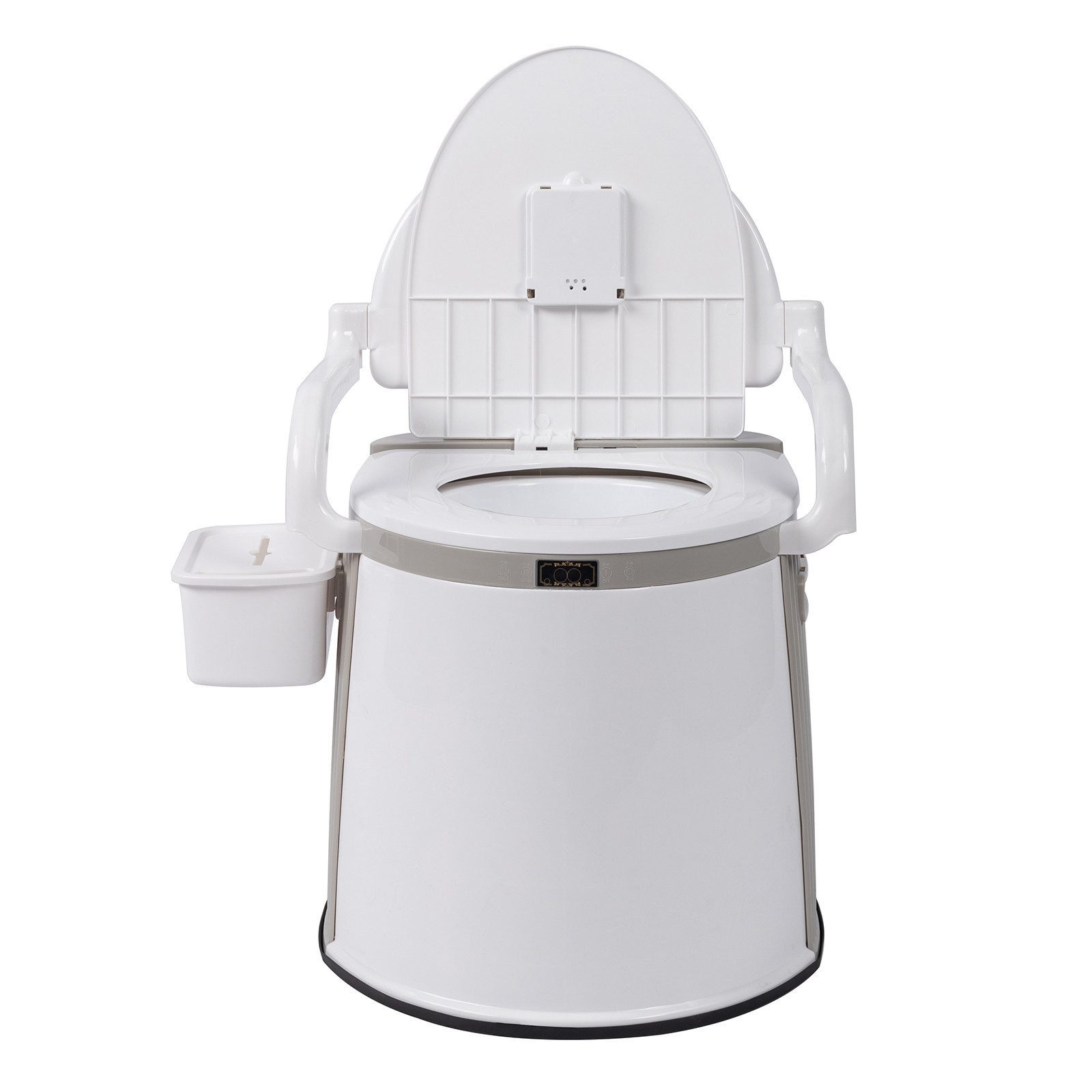 LALAHO Campingtoilette tragbar, mit Antirutschmatte, tragbare Toilette mit abnehmbarem Eimer, Outdoor-Toilette tragbare Mobile,Camping-Einbautoilette