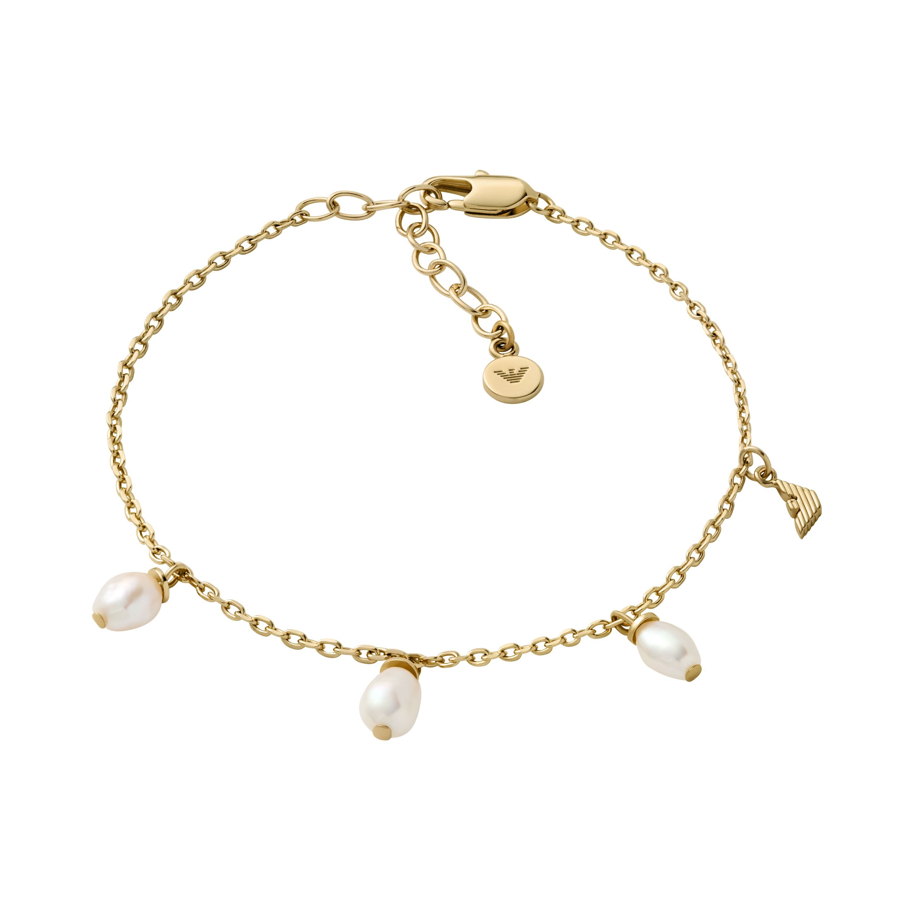 Emporio Armani Armband Schmuck Geschenk Metall Armkette, mit Süßwasserzuchtperle