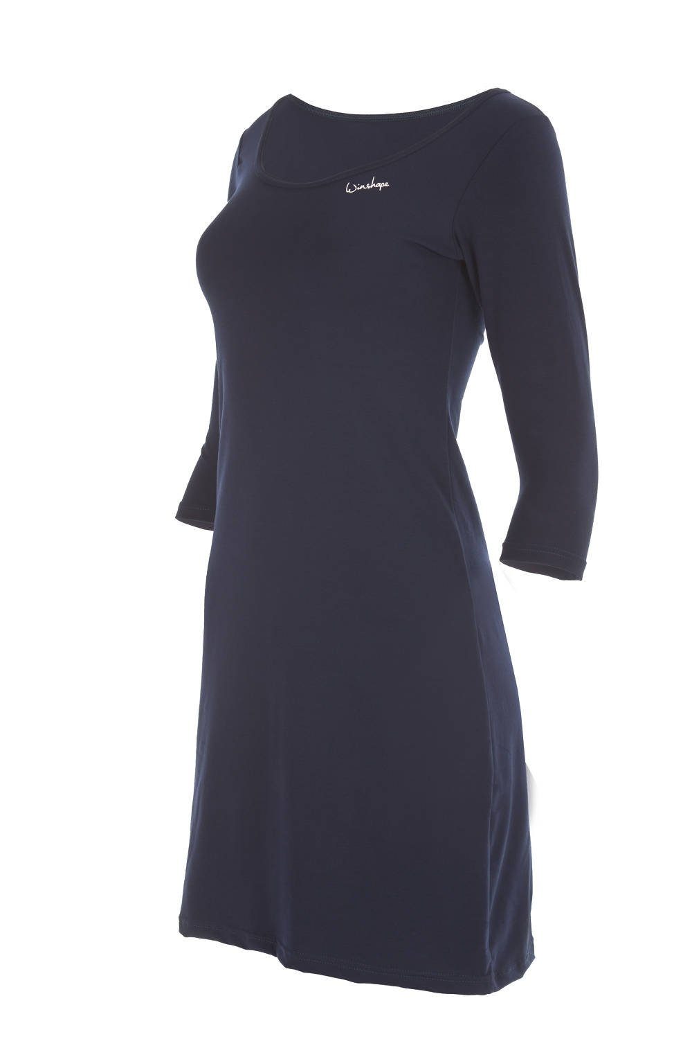 Winshape A-Linien-Kleid WK2 3/4-Arm blue night