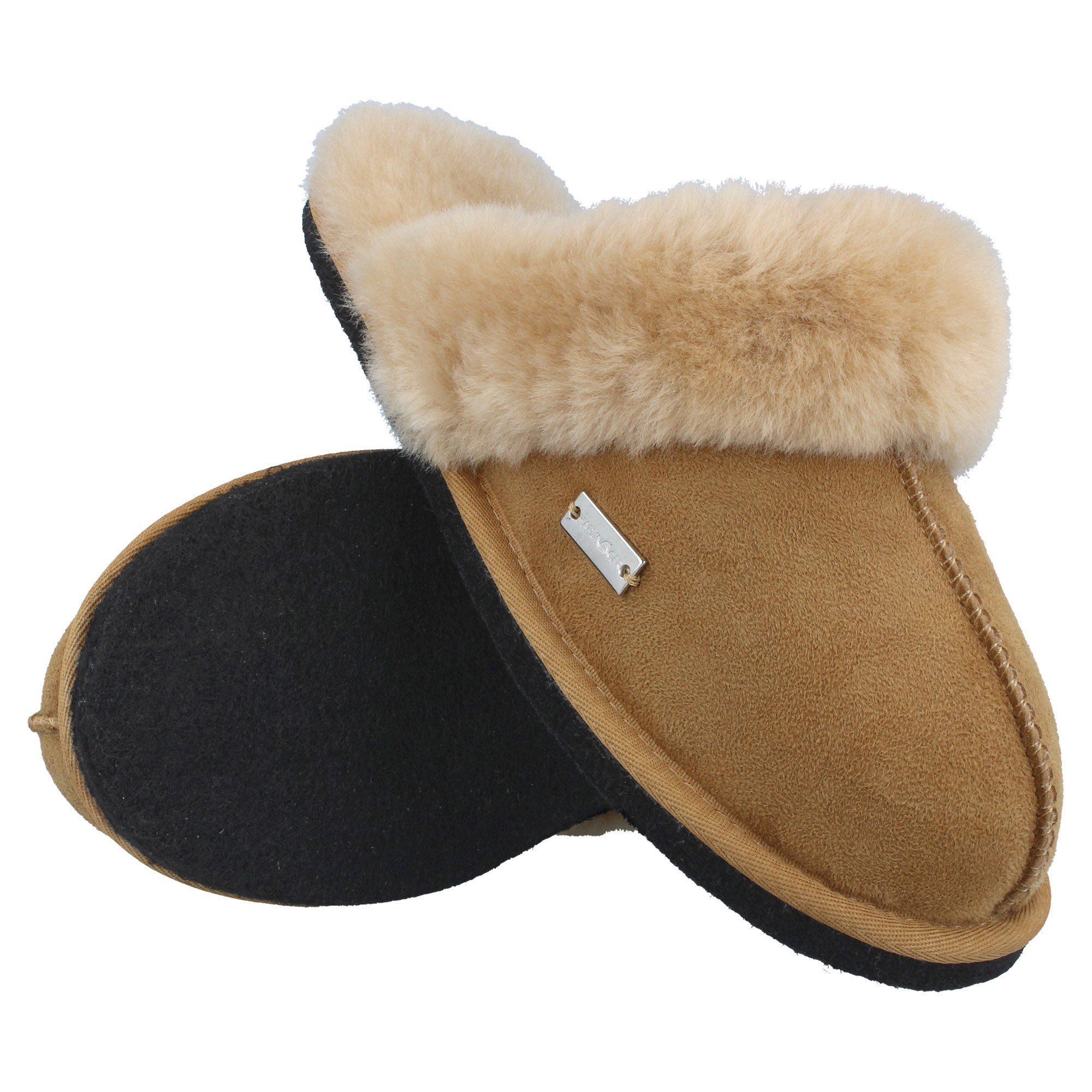 Haflinger Lammfell Hausschuh Pantoffel North Star Unisex Hausschuh – Bild 2 von 2