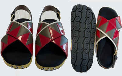 MARNI Marni Leather Anatomic Fussbett Slingback Sandals Schuhe Flats Shoes N Sandale
