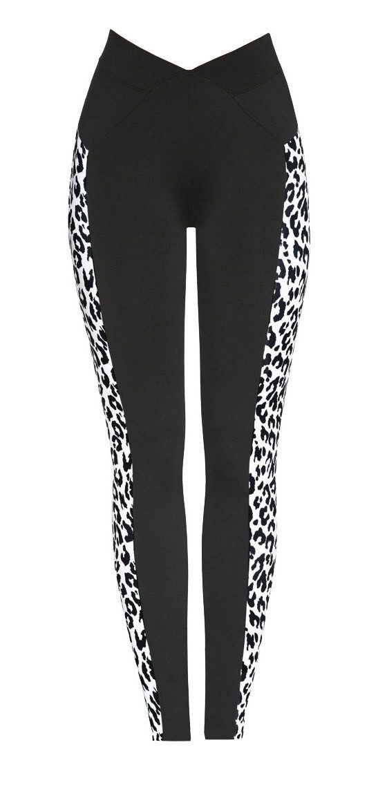 Bas Bleu Funktionsleggings Sportleggings mit Leo-Optik