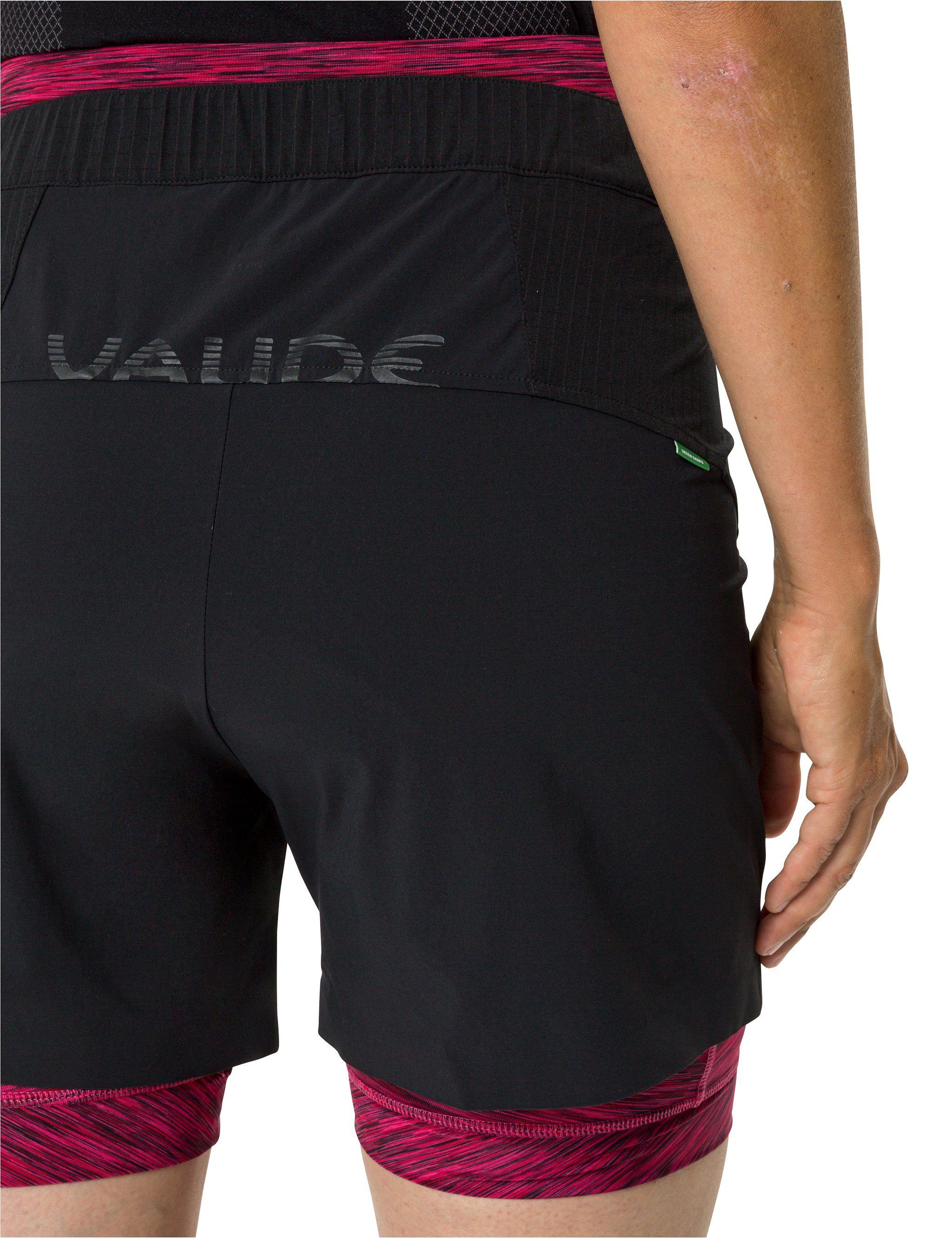 VAUDE Funktionshose Knopf (1-tlg) Women's Grüner Altissimi black Shorts