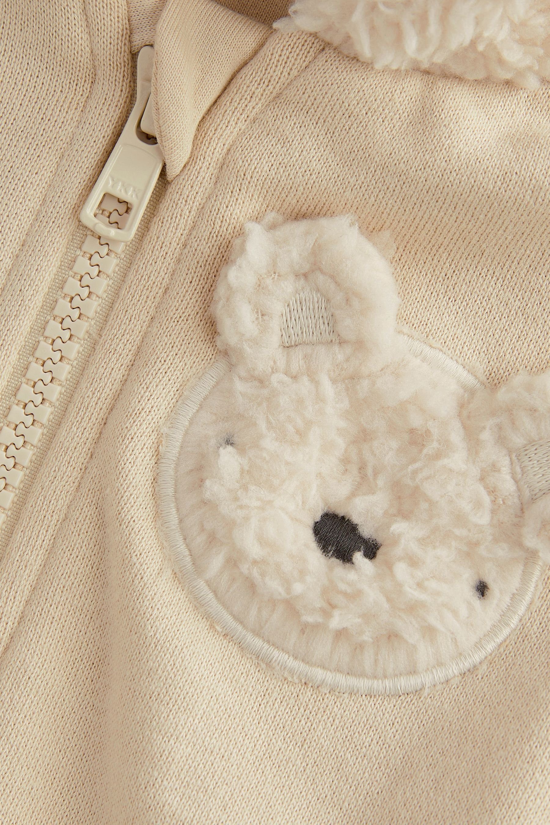 Next Baby-Jacke Bear (1-tlg) aus Cream Gemütliche Strickjacke Jersey