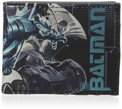Batman Geldbörse BATMAN Geldbörse Portmonee Jugendliche, Erwachsen + Kinder blau metallic von DC Comics