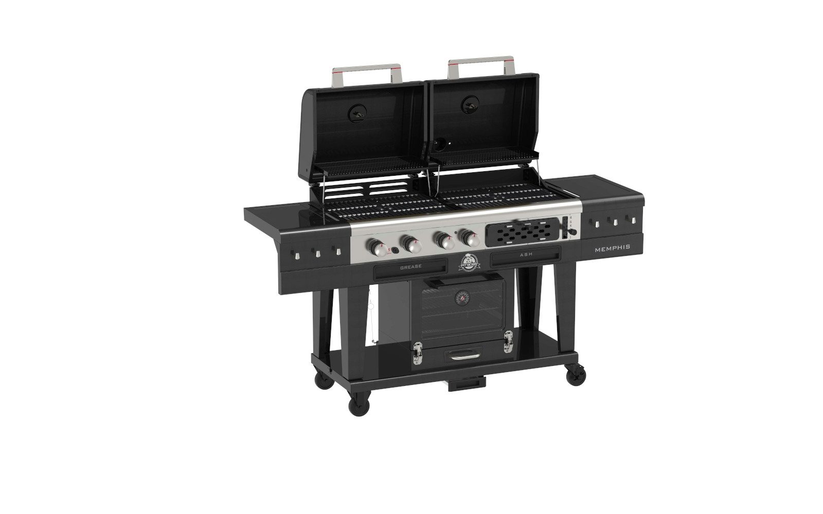 PIT BOSS Kombigrill Pit Boss Kombigrill MEMPHIS Ultimate 2.0 Gas Holzkohle Smoker Hybrid