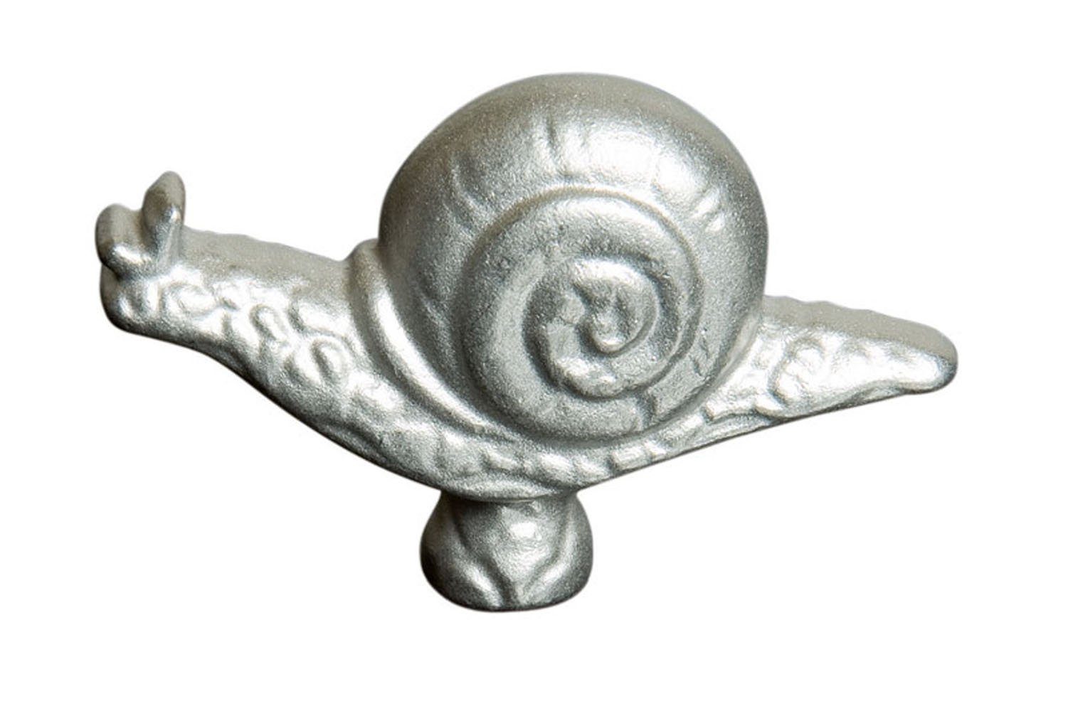 Deckelgriff Staub Knauf Schnecke, Edelstahl Farbe Silber (1-St)