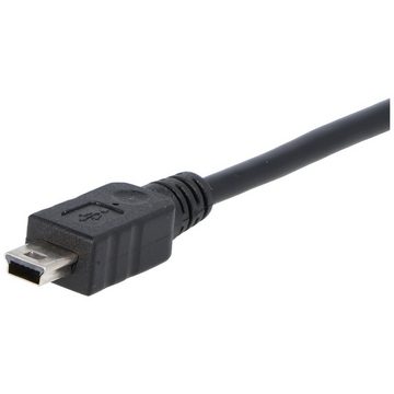 Goobay USB 2.0 Hi-Speed Kabel, USB auf USB-Mini Stecker, schwarz, Länge 15cm HDMI-Kabel