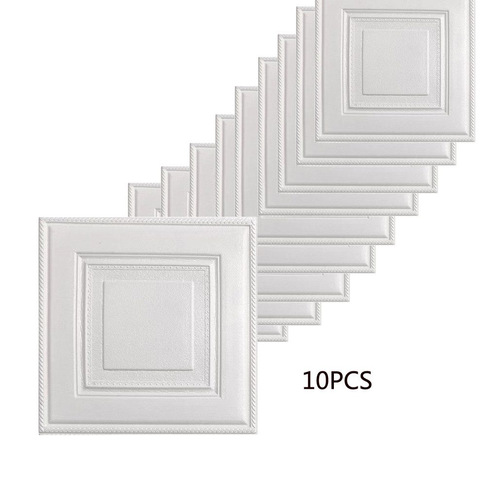 Coonoor Wandsticker 3D-Wandaufkleber,10PCS selbstklebende Tapete (10 günstig online kaufen