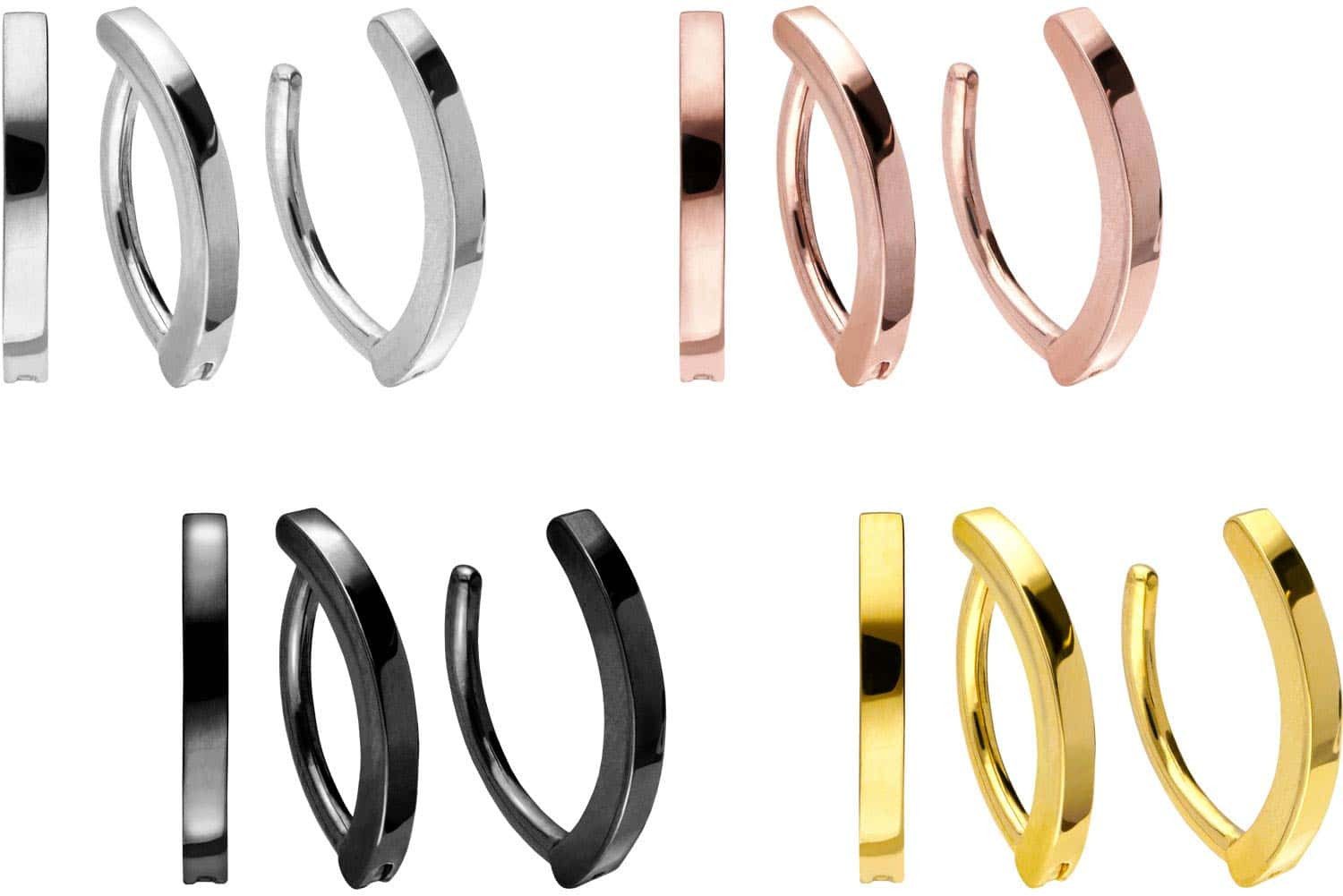 PIERCINGLINE Bauchnabelpiercing Titan Bauchnabelclicker BOGEN (Clicker, 1-tlg)