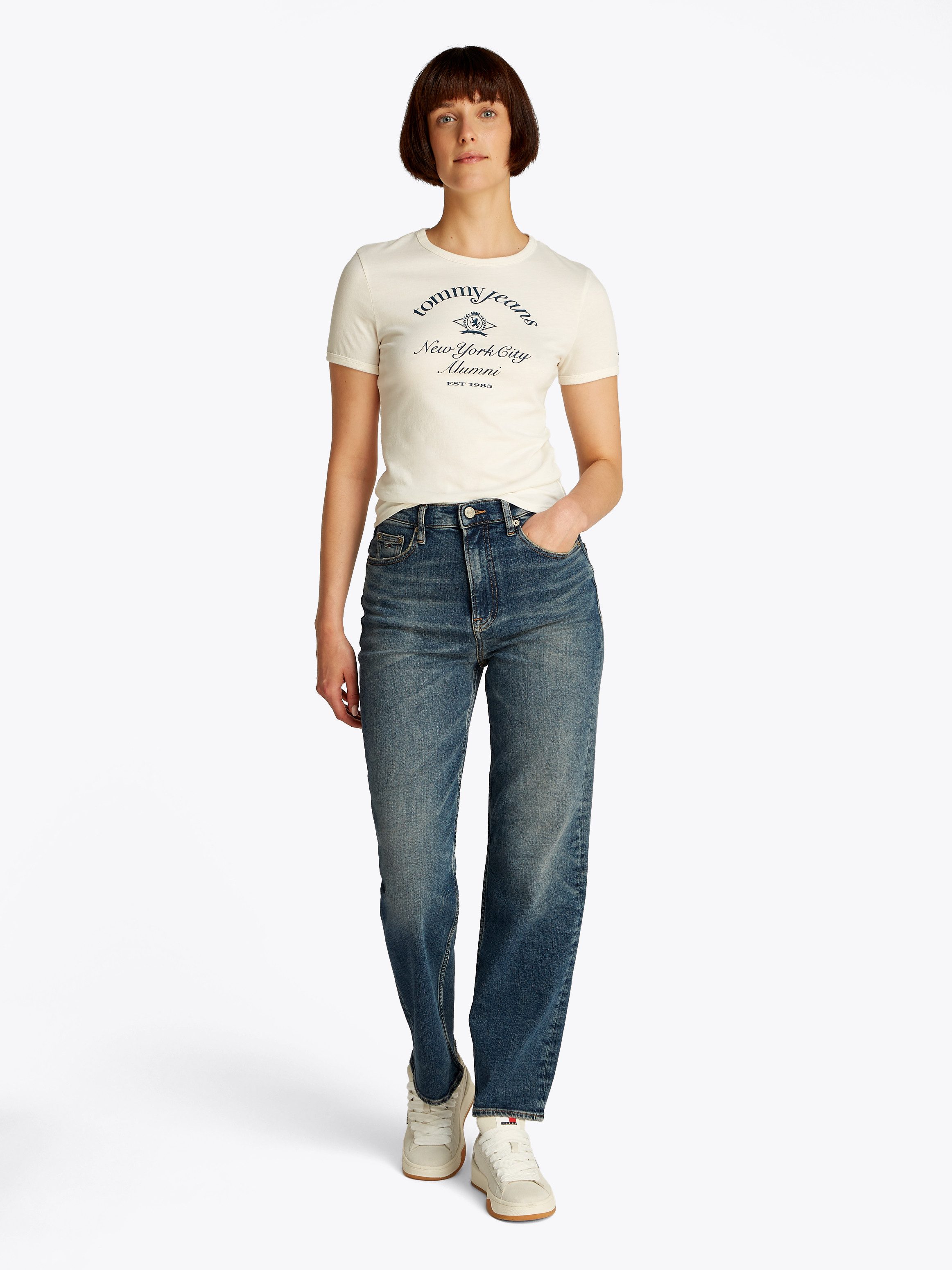 Tommy Jeans Straight-Jeans LAYLA HR SLIM STR in Knöchellänge