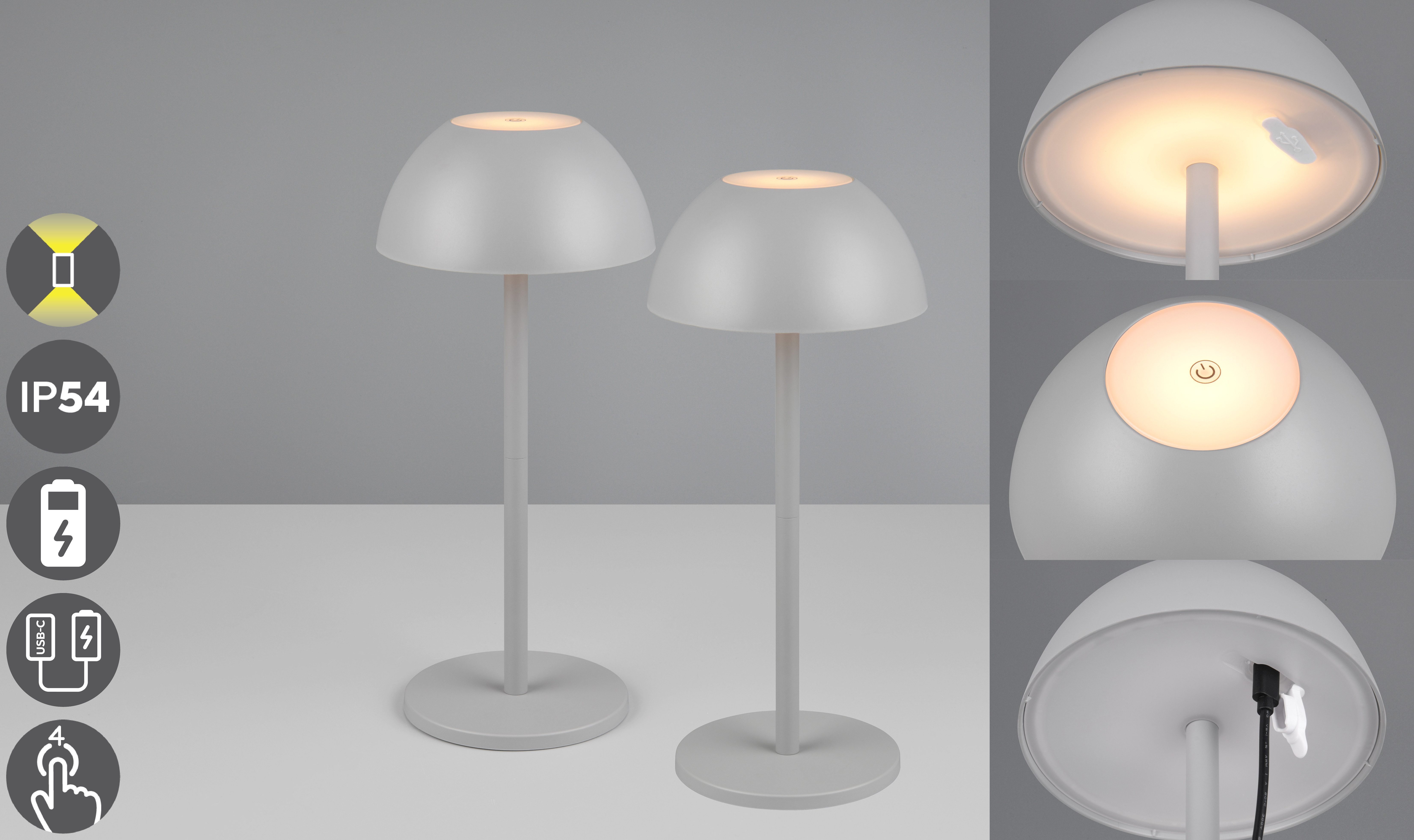 my home LED Außen-Tischleuchte Abbey Tischleuchte 2er-Set, Dimmfunktion, US günstig online kaufen