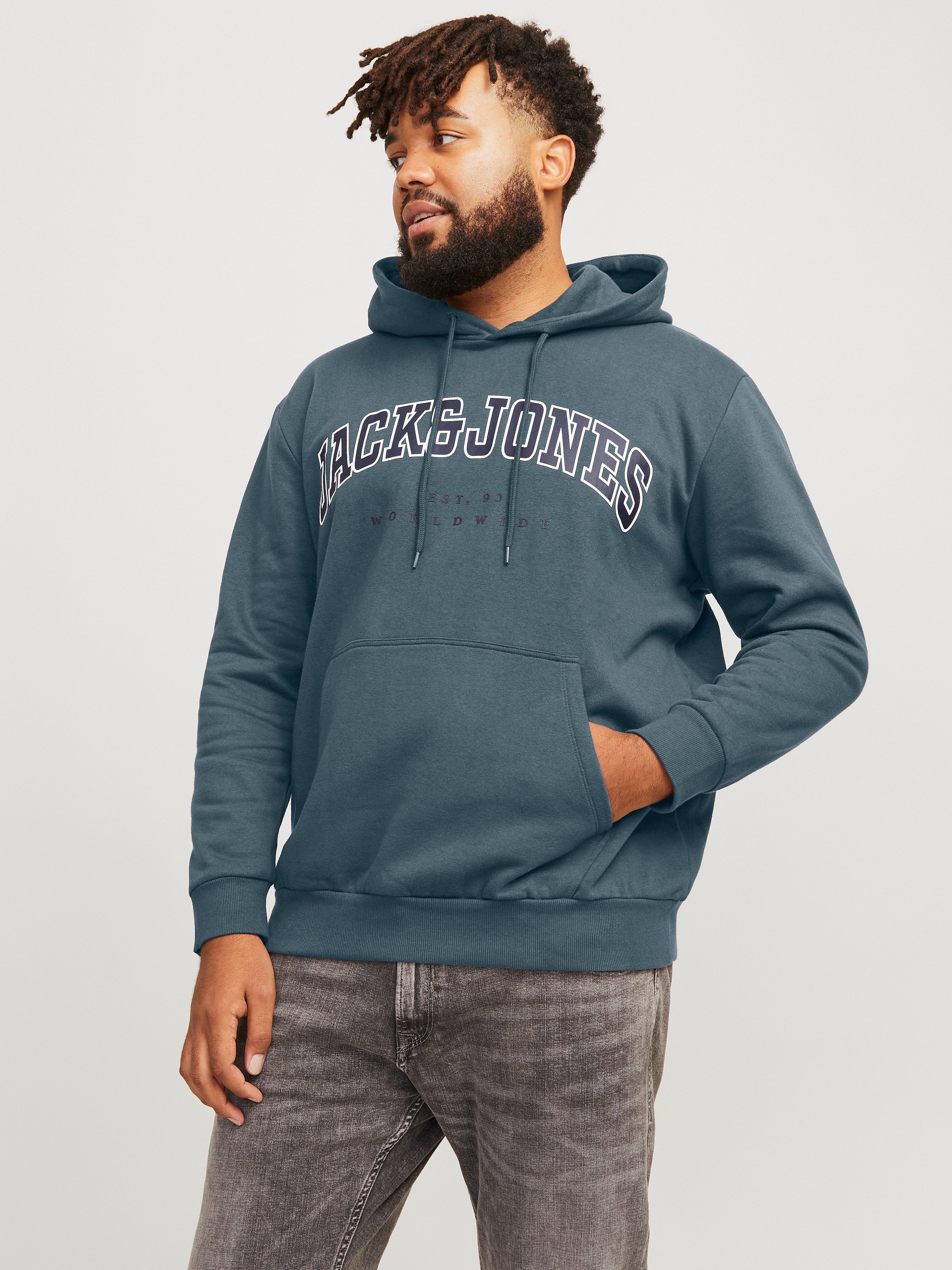 Jack & Jones PlusSize Hoodie JJECALEB VARSITY SWEAT HOOD NOOS PLS günstig online kaufen
