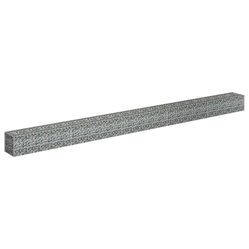 vidaXL Hochbeet Gabionen-Hochbeet Verzinkter Stahl 450×30×30 cm (1 St)