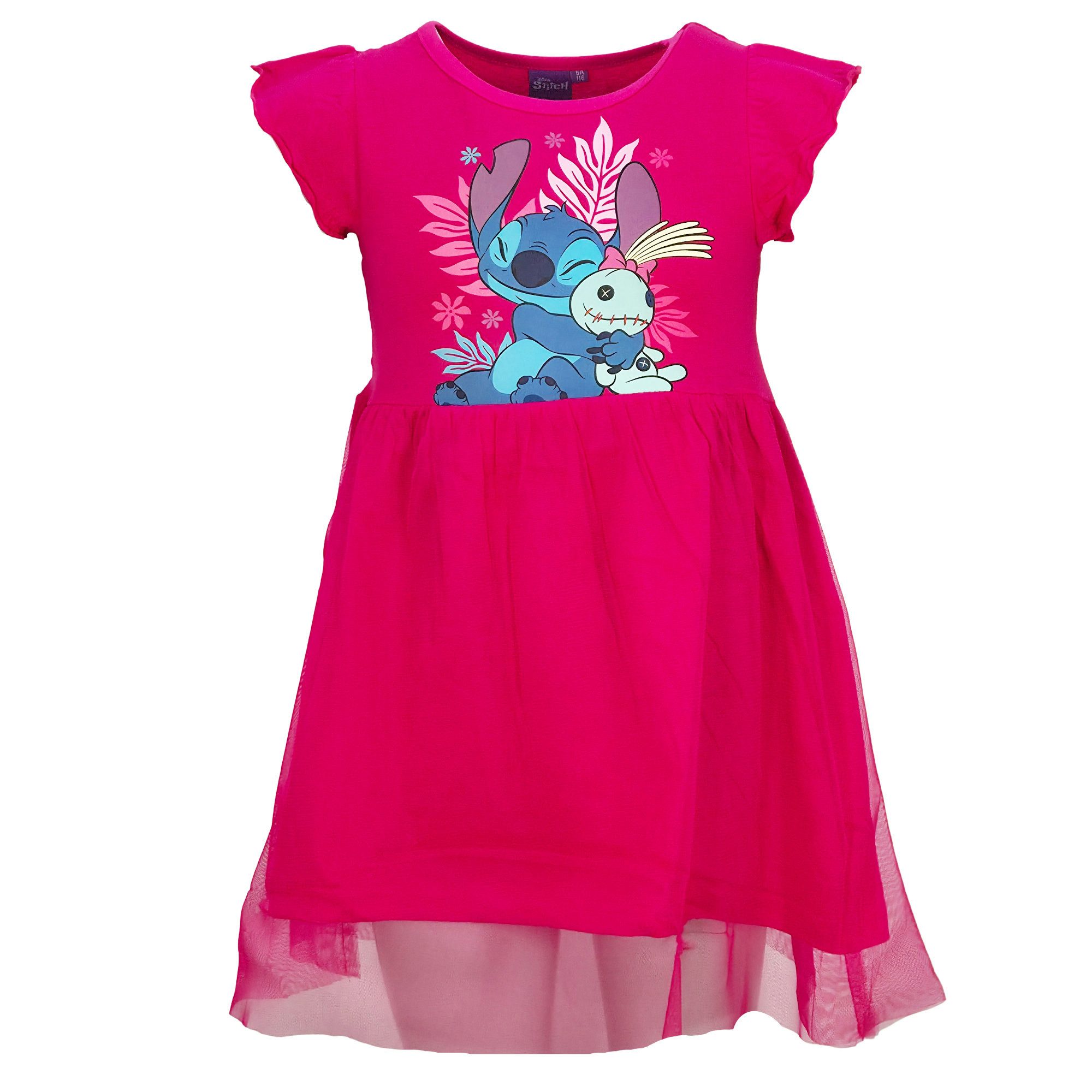 Disney Sommerkleid Disney Lilo und Stitch Kinder Mädchen Sommerkleid Kleid 100% Baumwolle, Gr. 98 bis 128