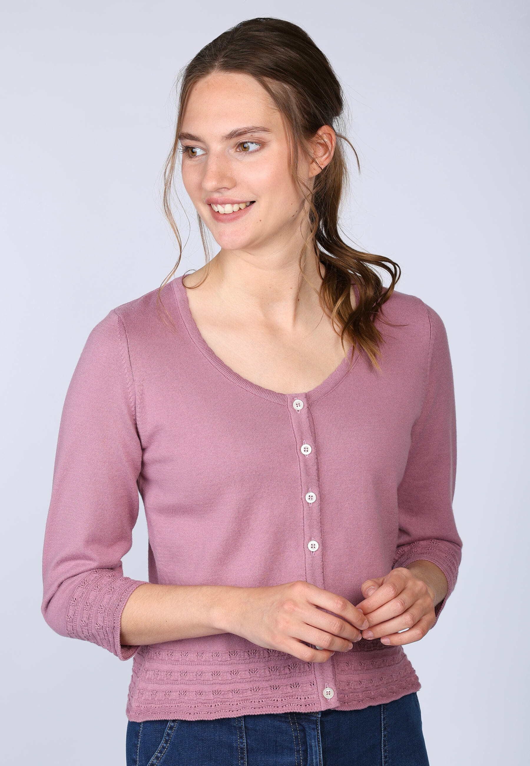 Sorgenfri Sylt Strickjacke Liselotte Ajour-Strickdetails