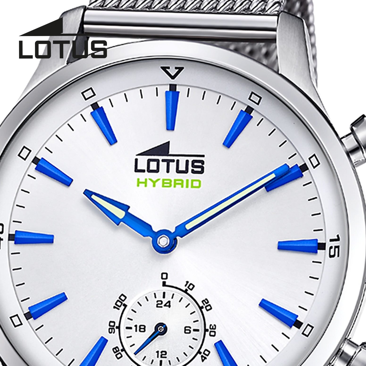 Lotus Chronograph Lotus Herrenuhr Edelstahl silber Lotus, (Chronograph), Herren Armbanduhr rund, groß (ca. 43mm), Edelstahl