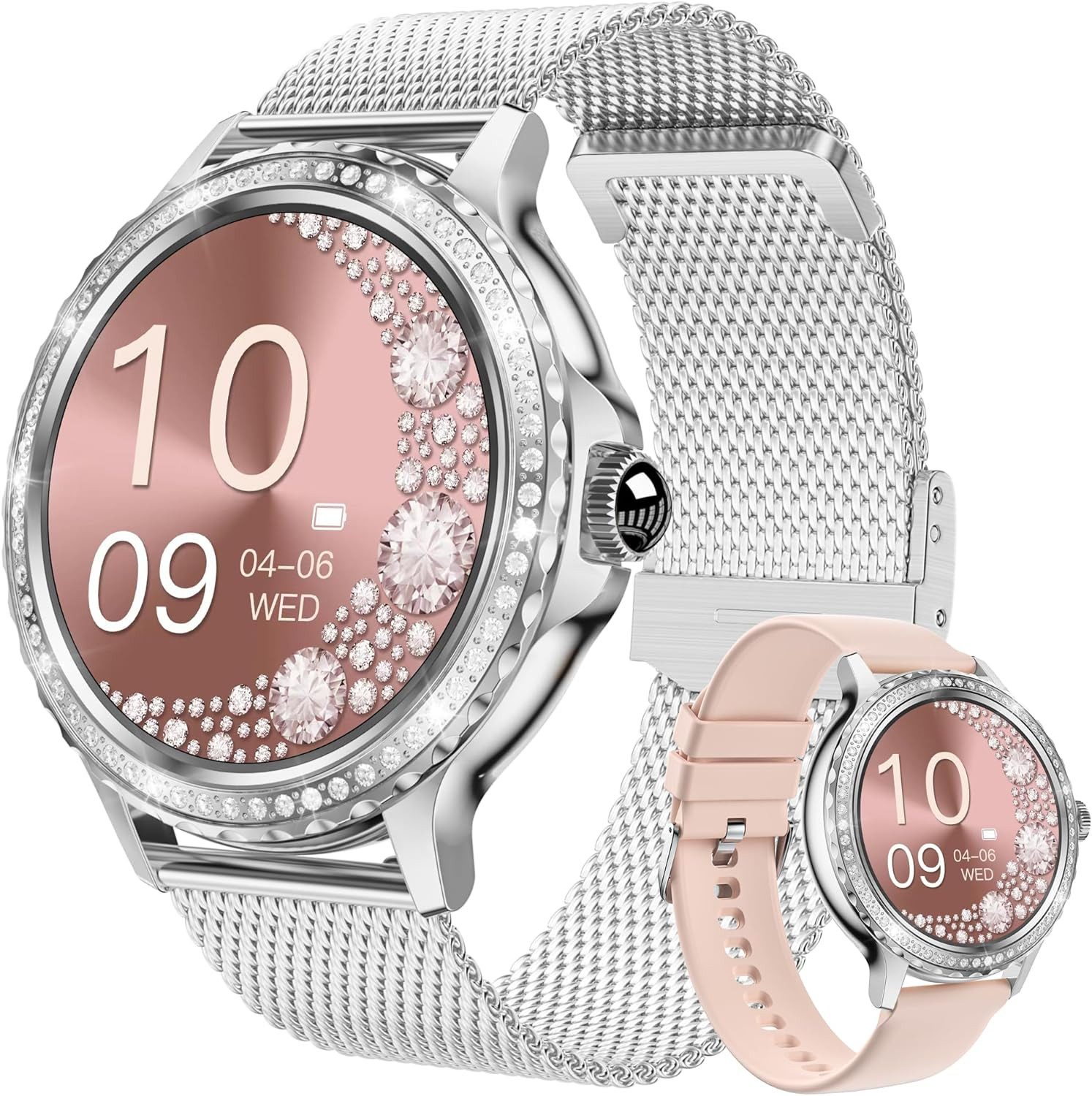 Damen's und Herren's IP68 wasserdichte Fitness-Tracker Smartwatch