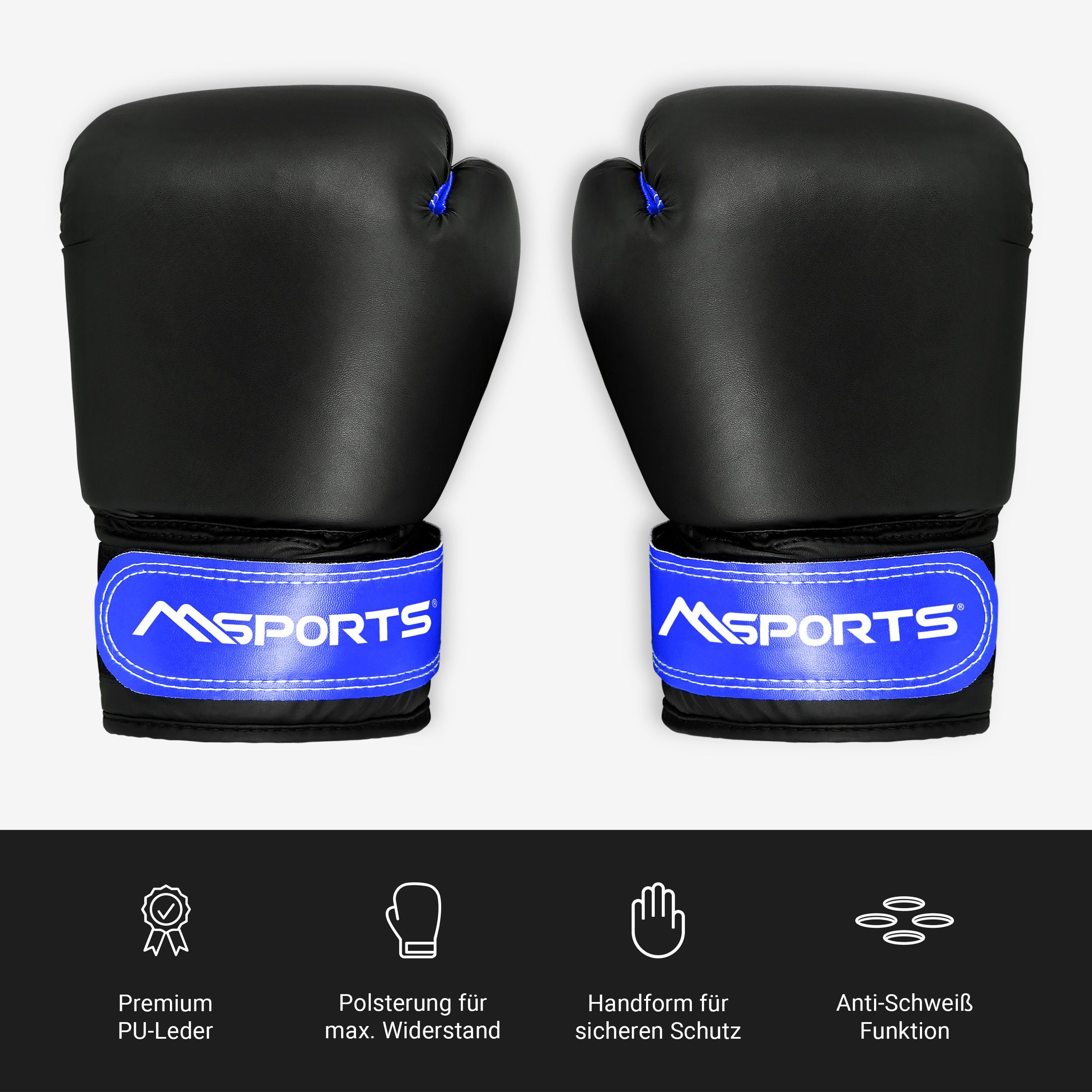 Boxsack - und Boxhandschuh Professional Boxset inkl. kg 12 Tasche Boxsack - MSports® Set Medium