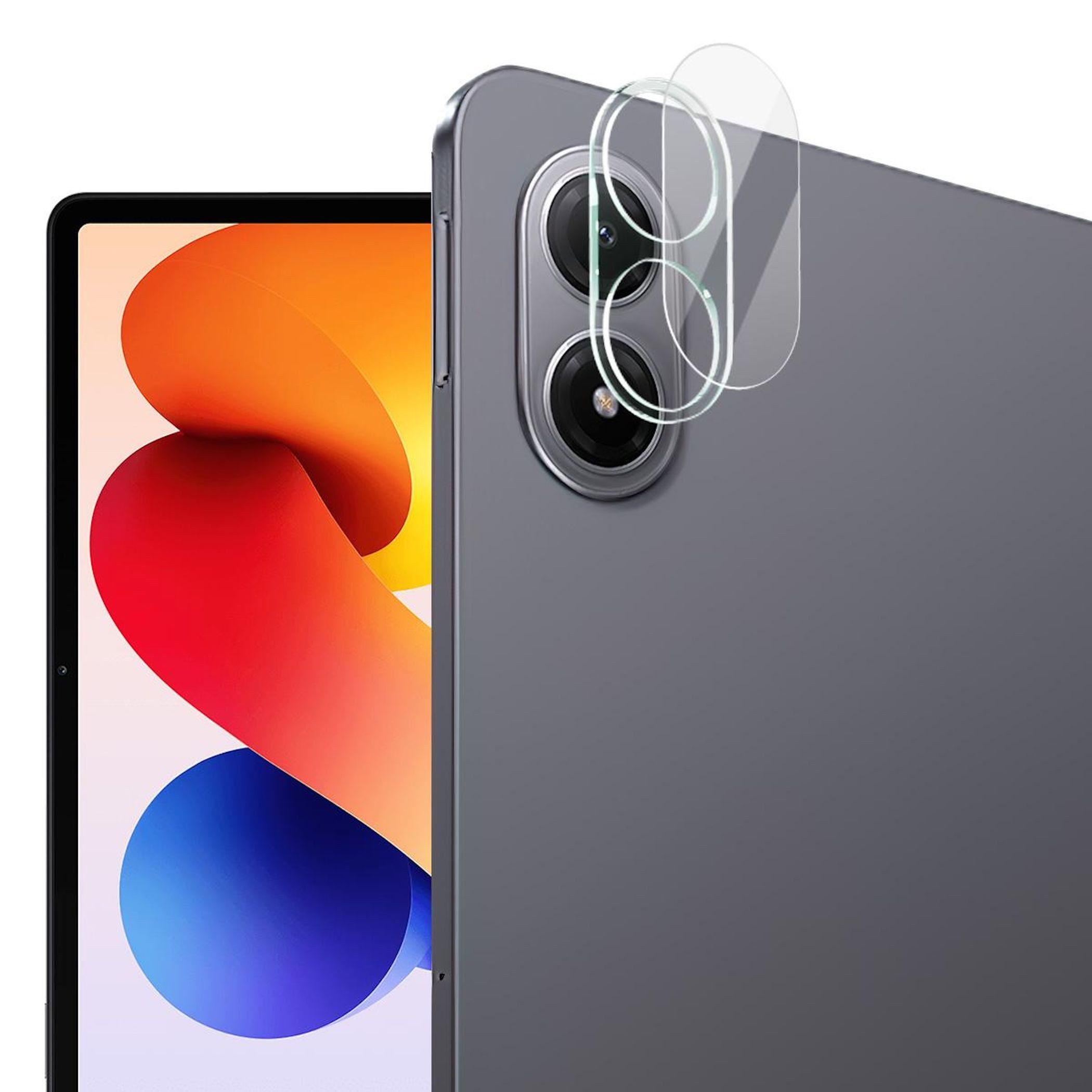Wigento Tablet-Hülle Für Xiaomi Redmi Pad 2 Pro 12.1 Zoll Kamera Schutzglas Komplettschutz, Kamera Komplettschutz